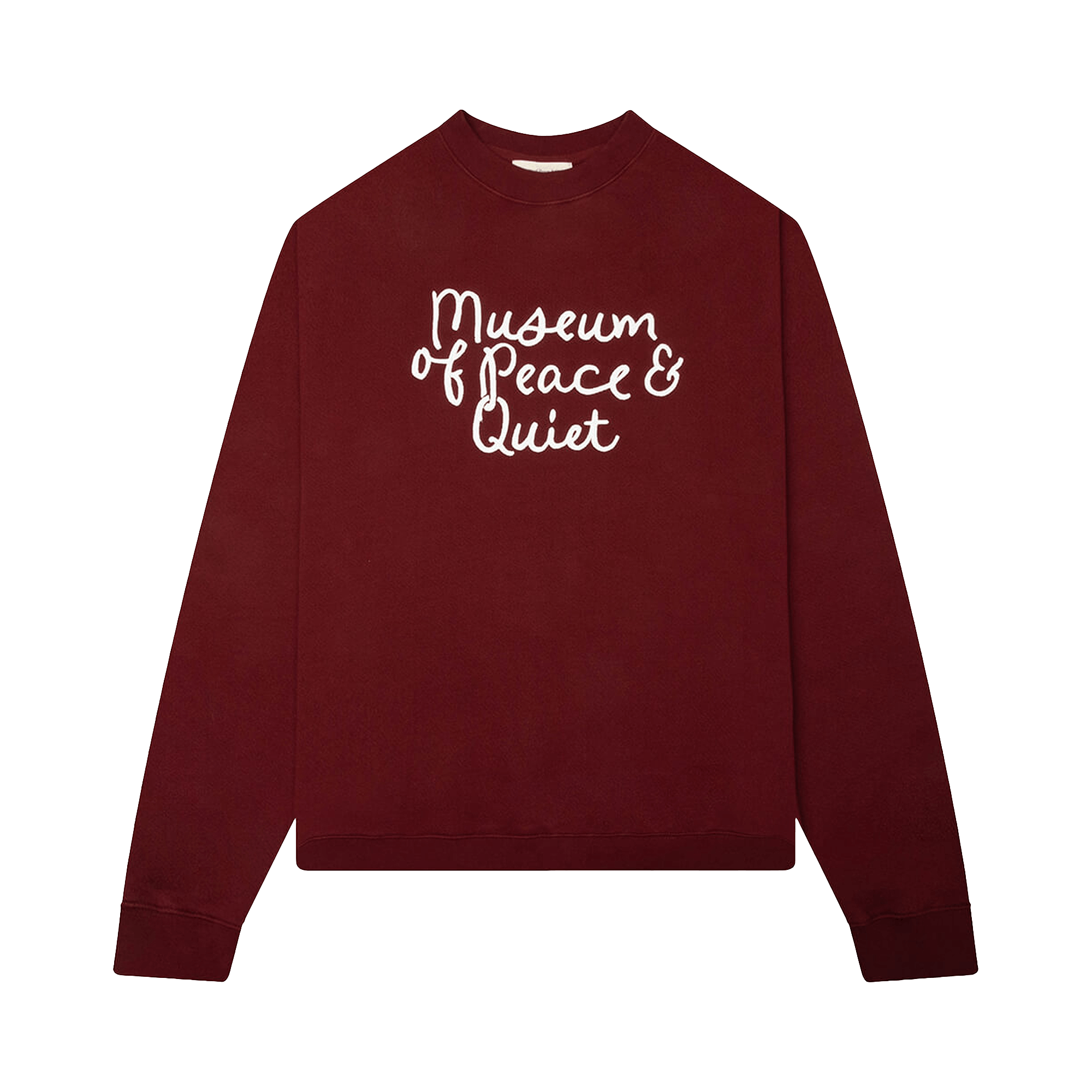 Museum of Peace & Quiet Scribble Crewneck 'Burgundy'