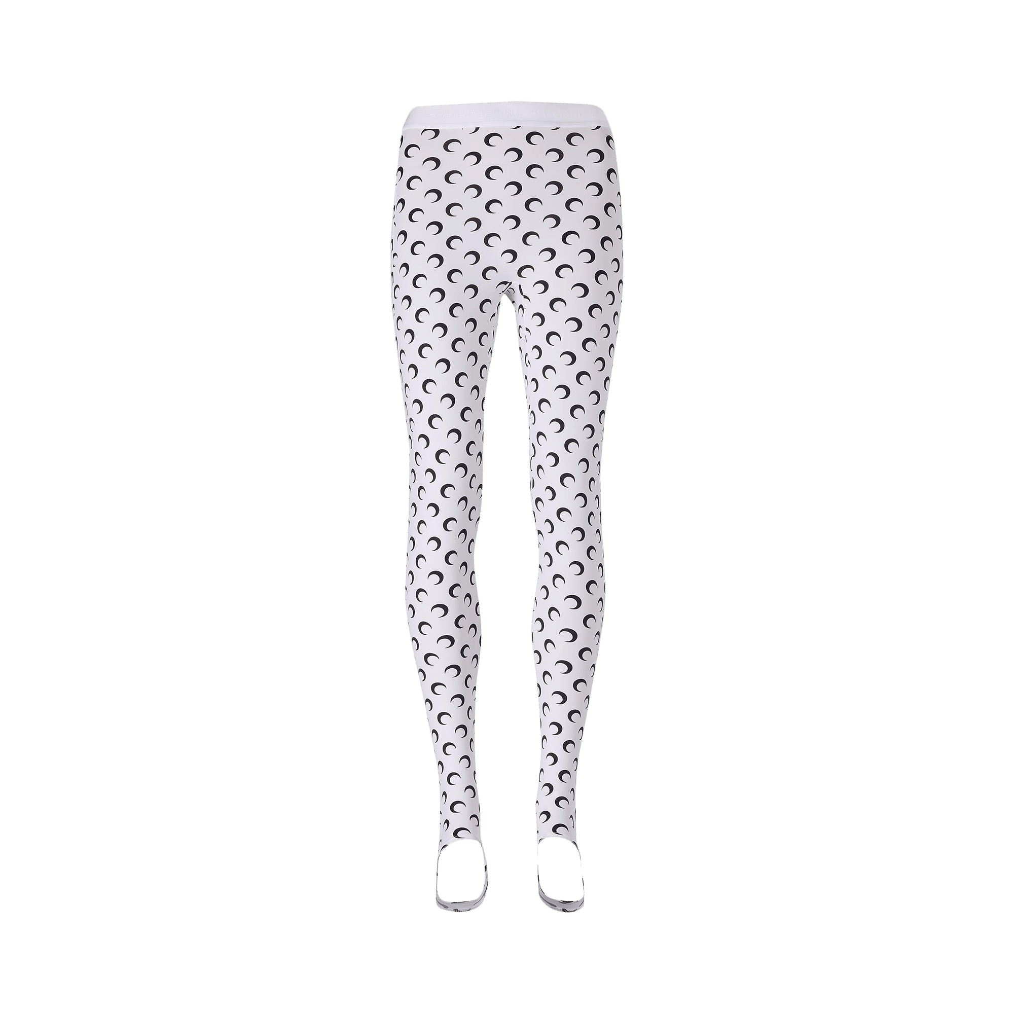Marine Serre Recycled Moon Jersey Stirrup Leggings 'Optical White'