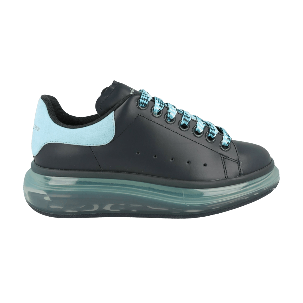 Alexander McQueen Wmns Oversized Low Sneaker 'Black Aqua'