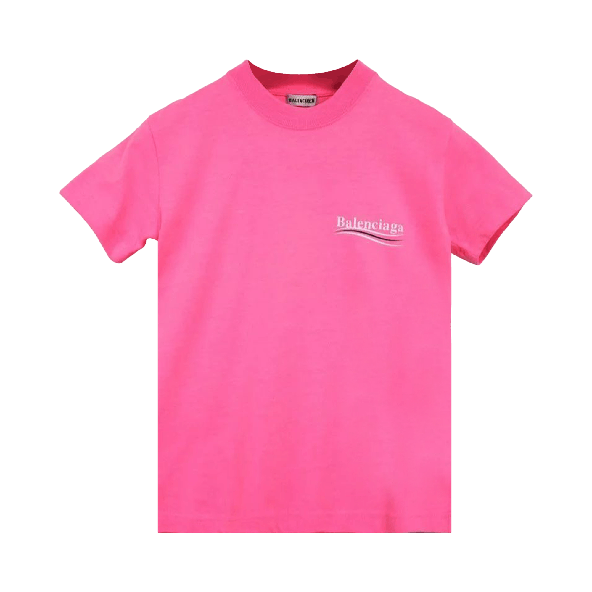 Balenciaga Campaign Logo T-Shirt 'Bubble Gum/White'