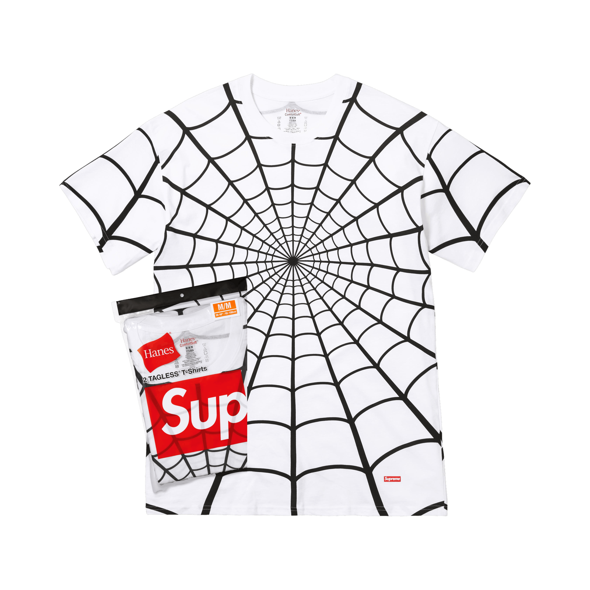 Supreme x Hanes Spider-Man Tagless Tees (2 Pack) 'White'