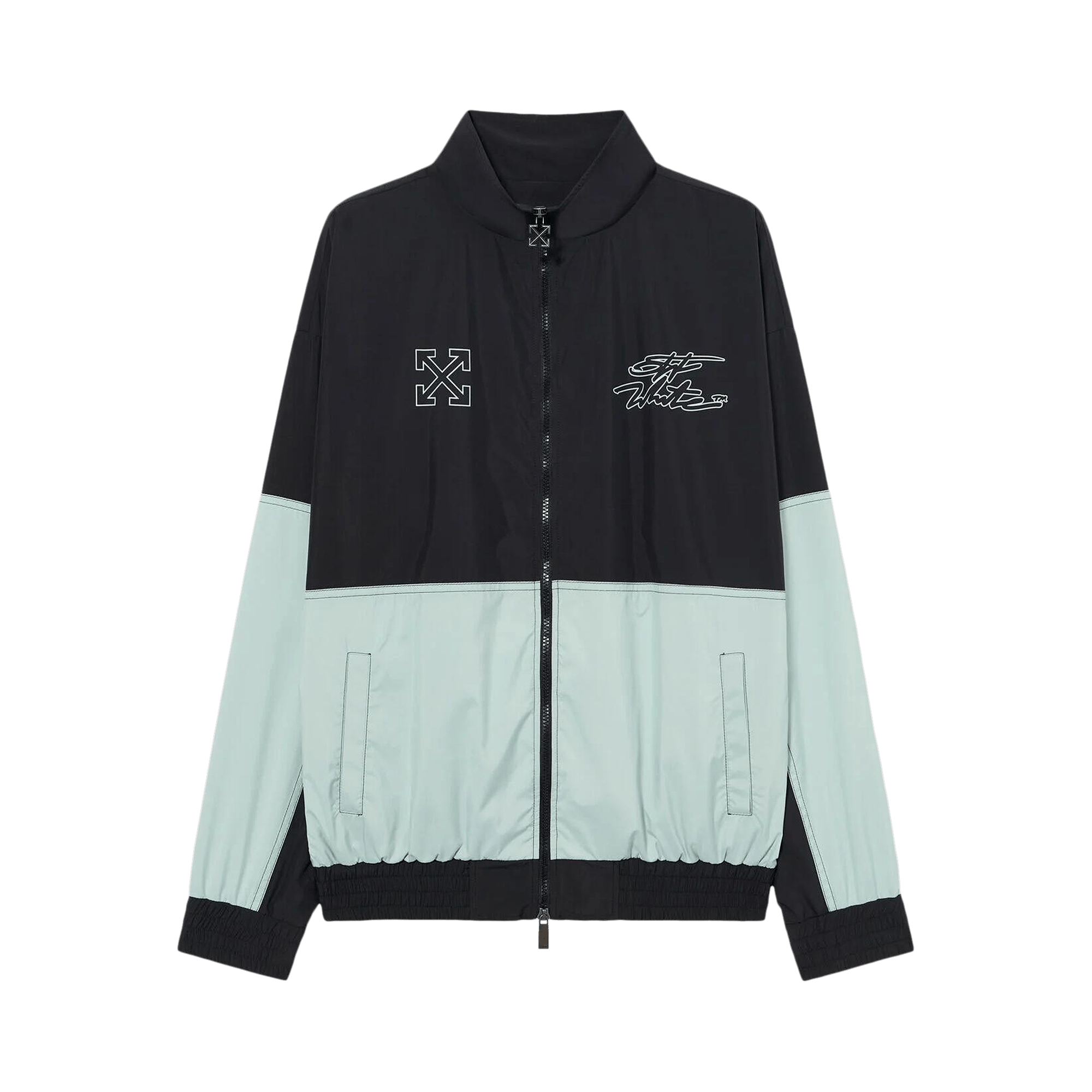 Off-White Marker Nyl Relax Track Top 'Black'