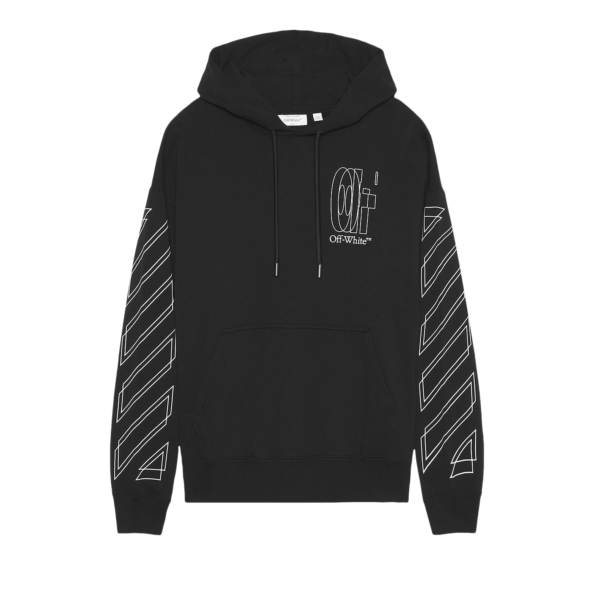 Off-White Outl Dbl Arr Skate Hoodie 'Black'