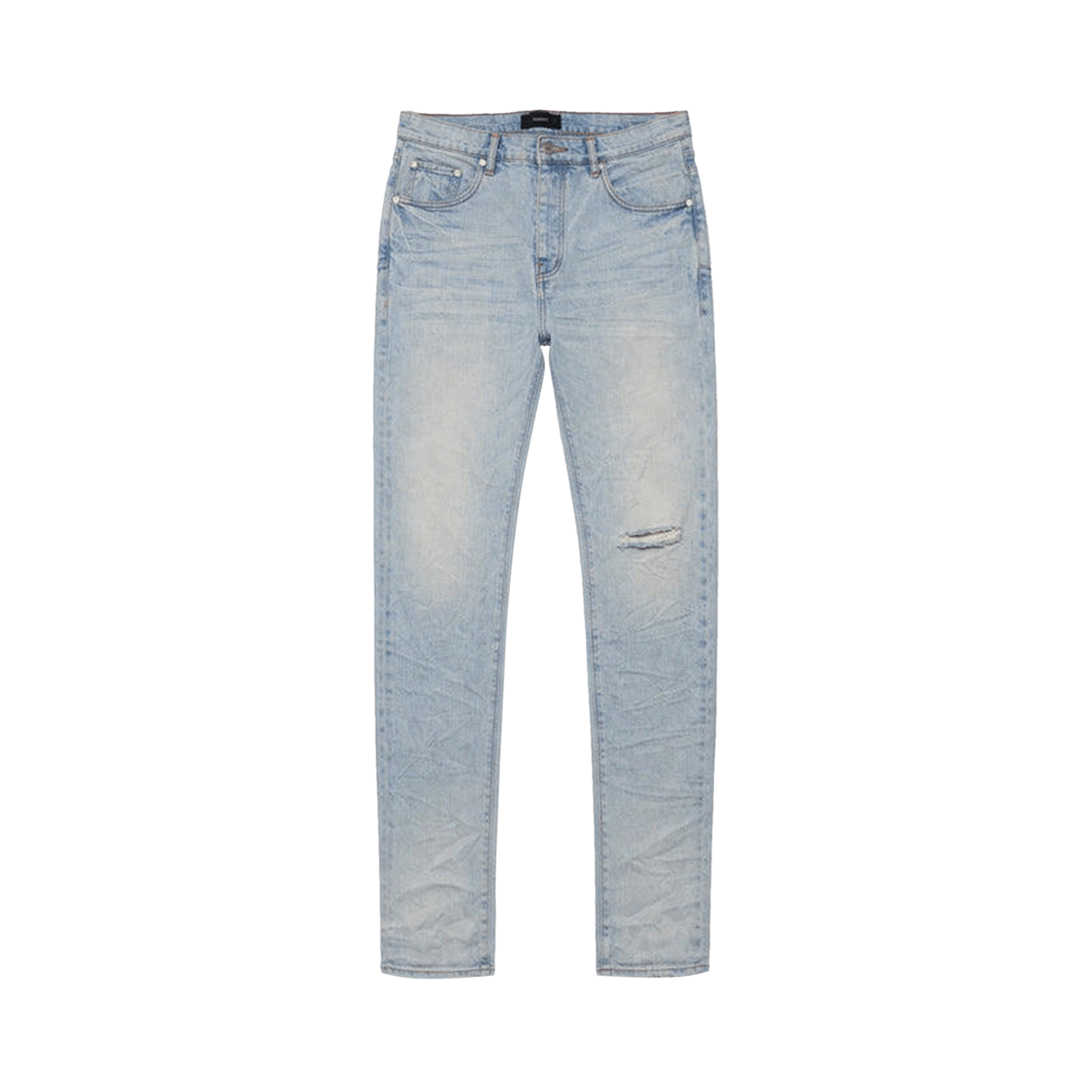 PURPLE BRAND Low Rise Skinny Granita Jean 'Light Indigo'