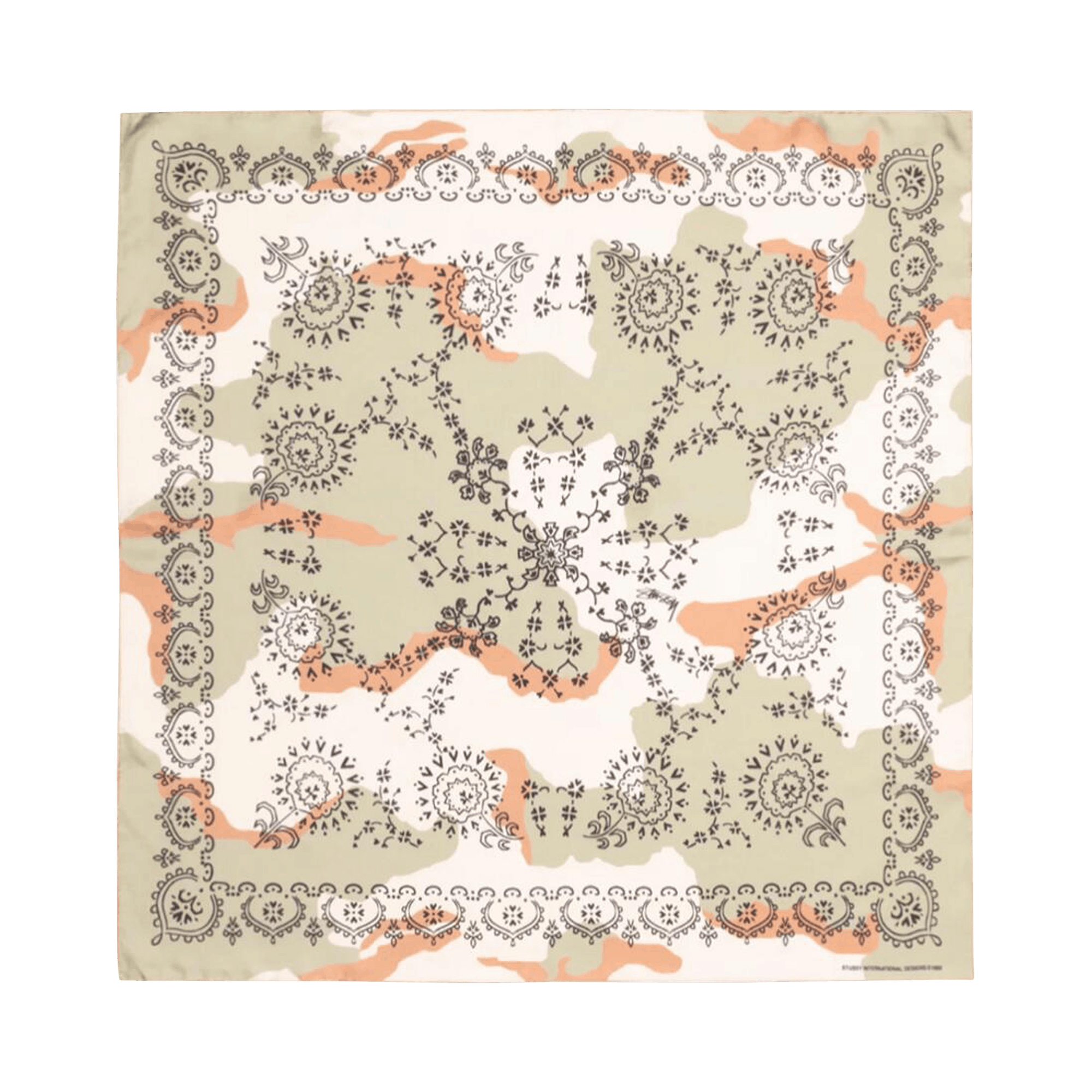 Stussy Pattern Silk Bandana 'Camo'