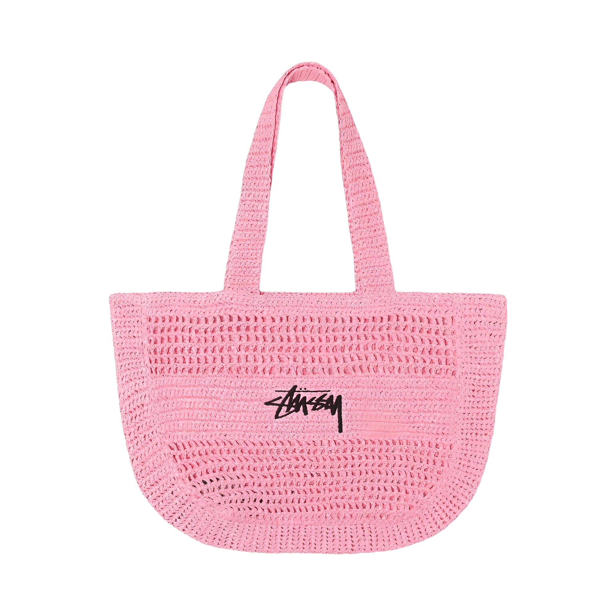 Stussy Raffia Bag 'Light Pink'