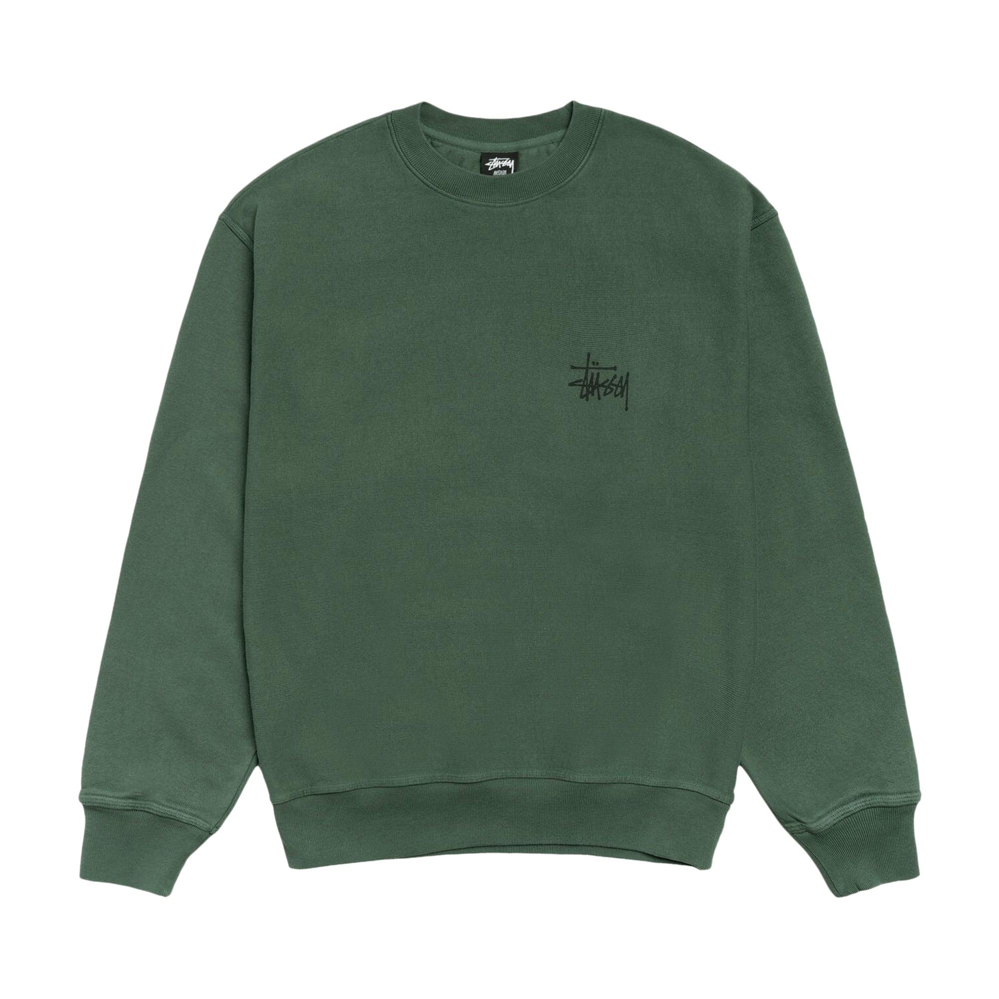 Stussy Basic Pigment Dyed Crew 'Pine'