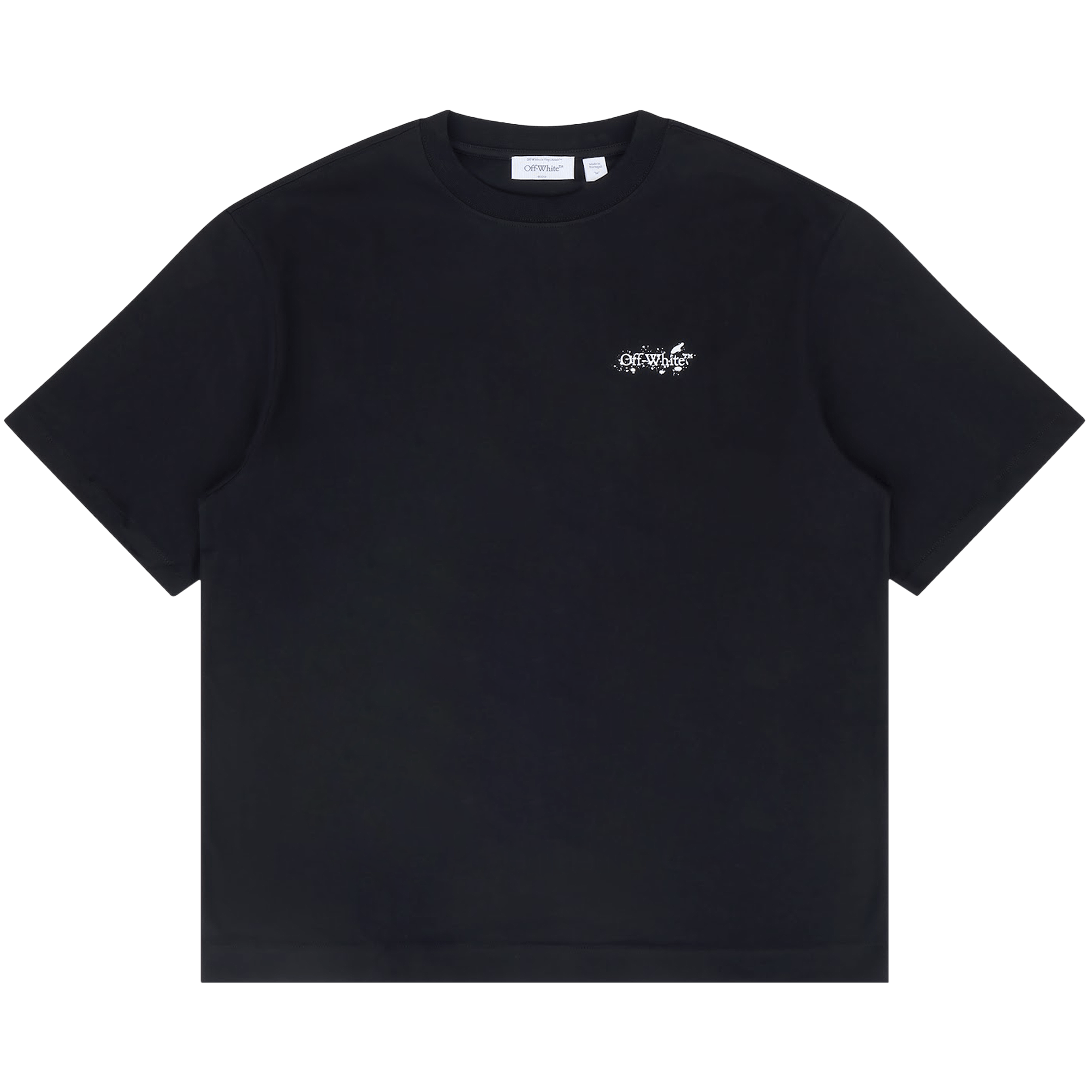 Off-White Paint Splatter Arrow Diag Fit Tee 'Black'