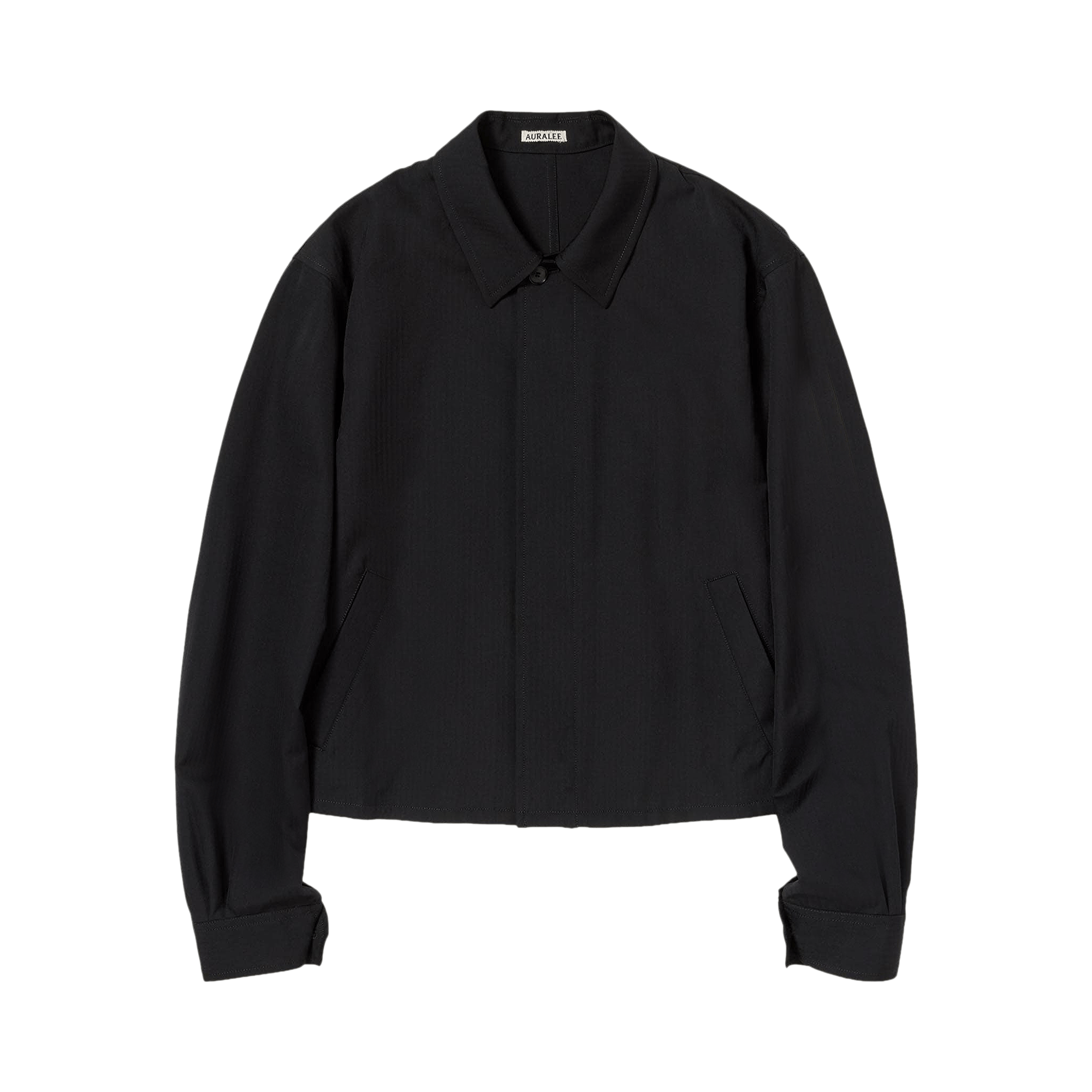 Auralee Wool Herringbone Blouson 'Black'