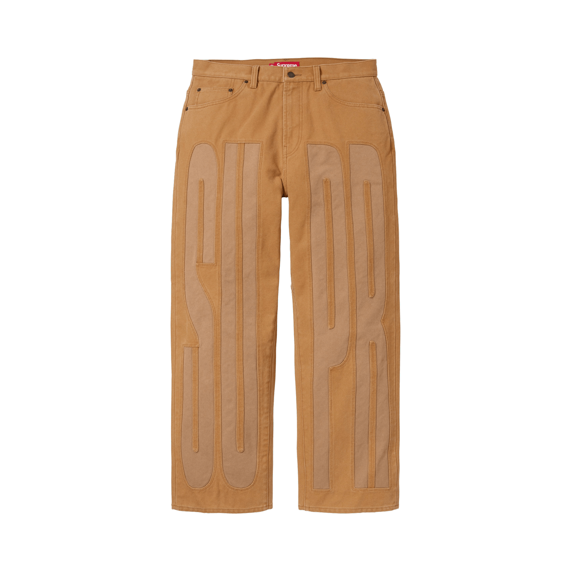 Supreme Inset Spellout Baggy Jean 'Brown'