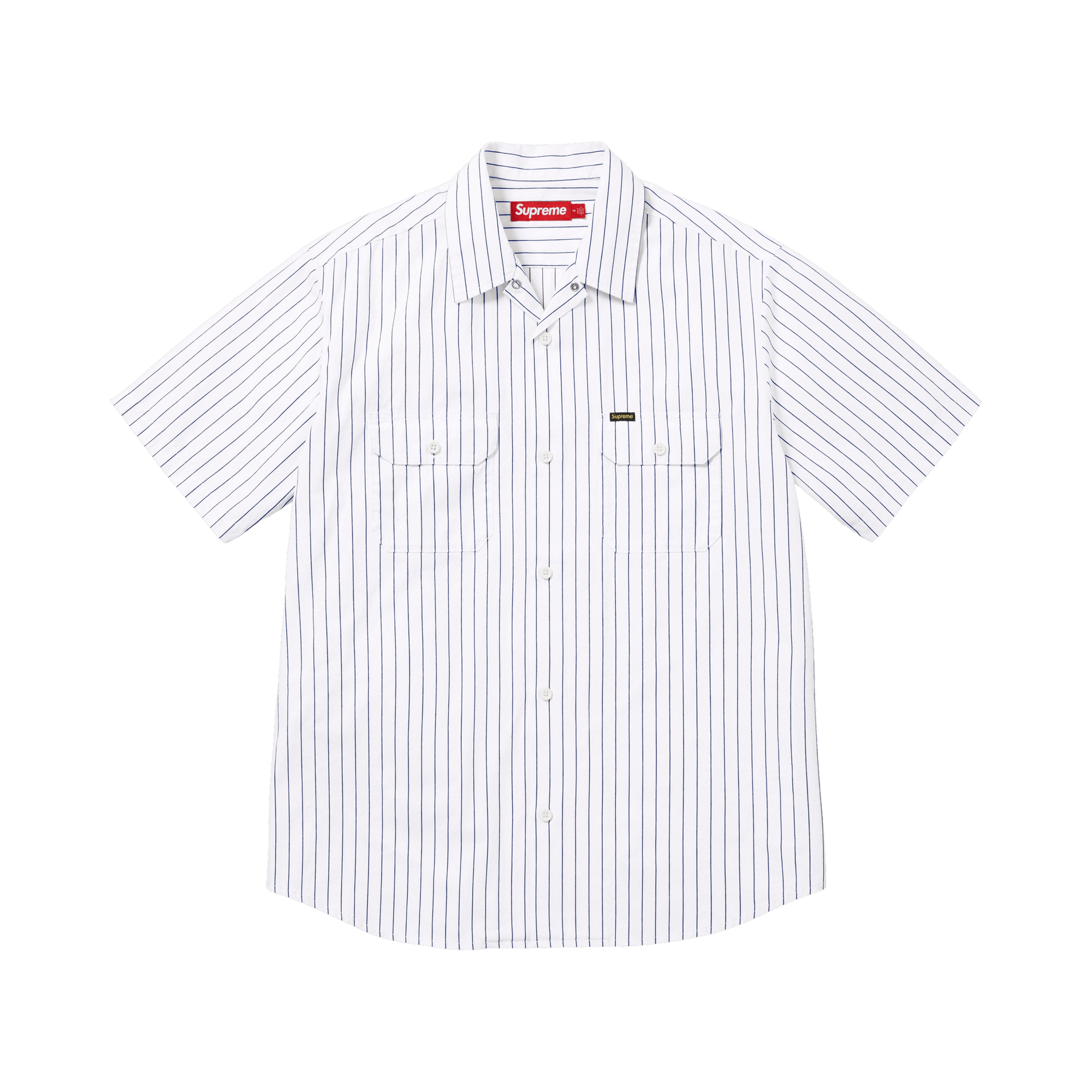 Supreme Ghostface Short-Sleeve Work Shirt 'Stripe'