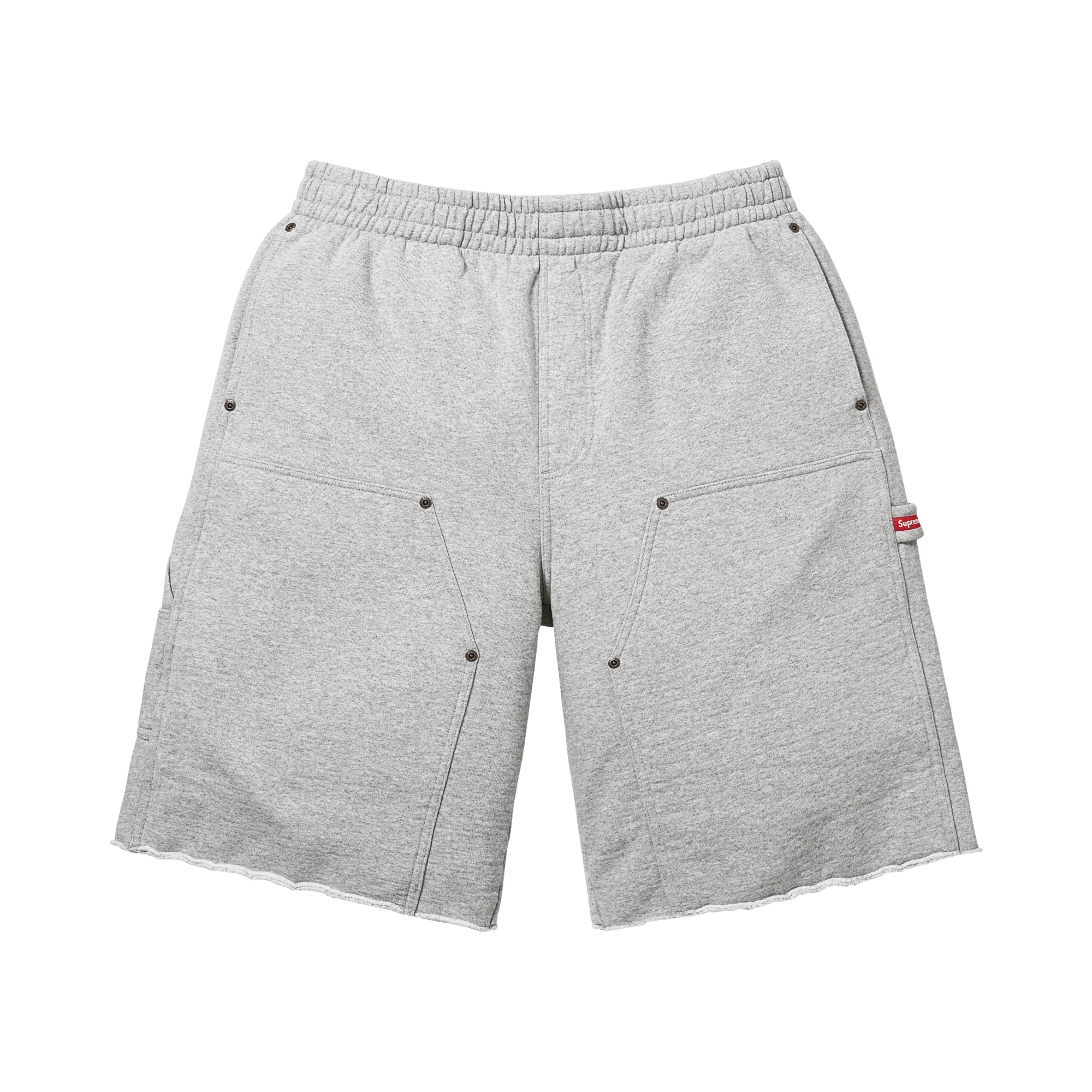 Supreme Double Knee Painter Sweatshort 'Heather Grey'