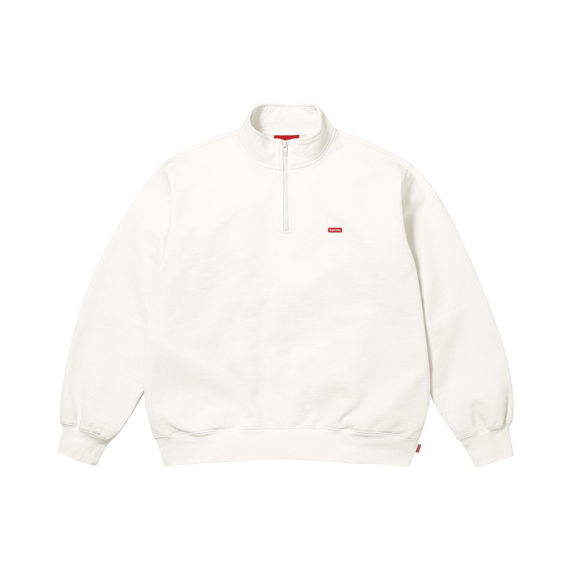 Supreme Small Box Half Zip Pullover 'White'