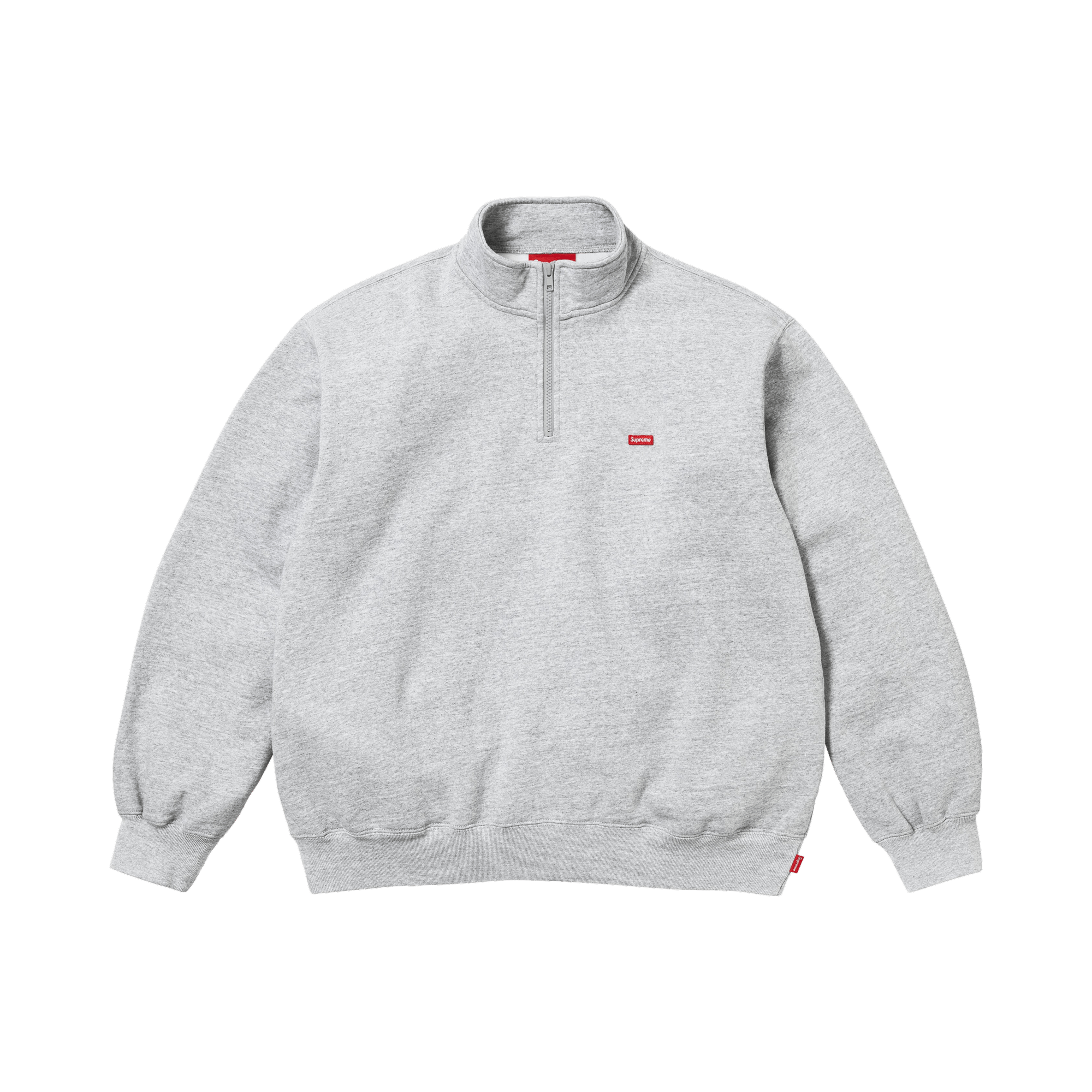 Supreme Small Box Half Zip Pullover 'Heather Grey'