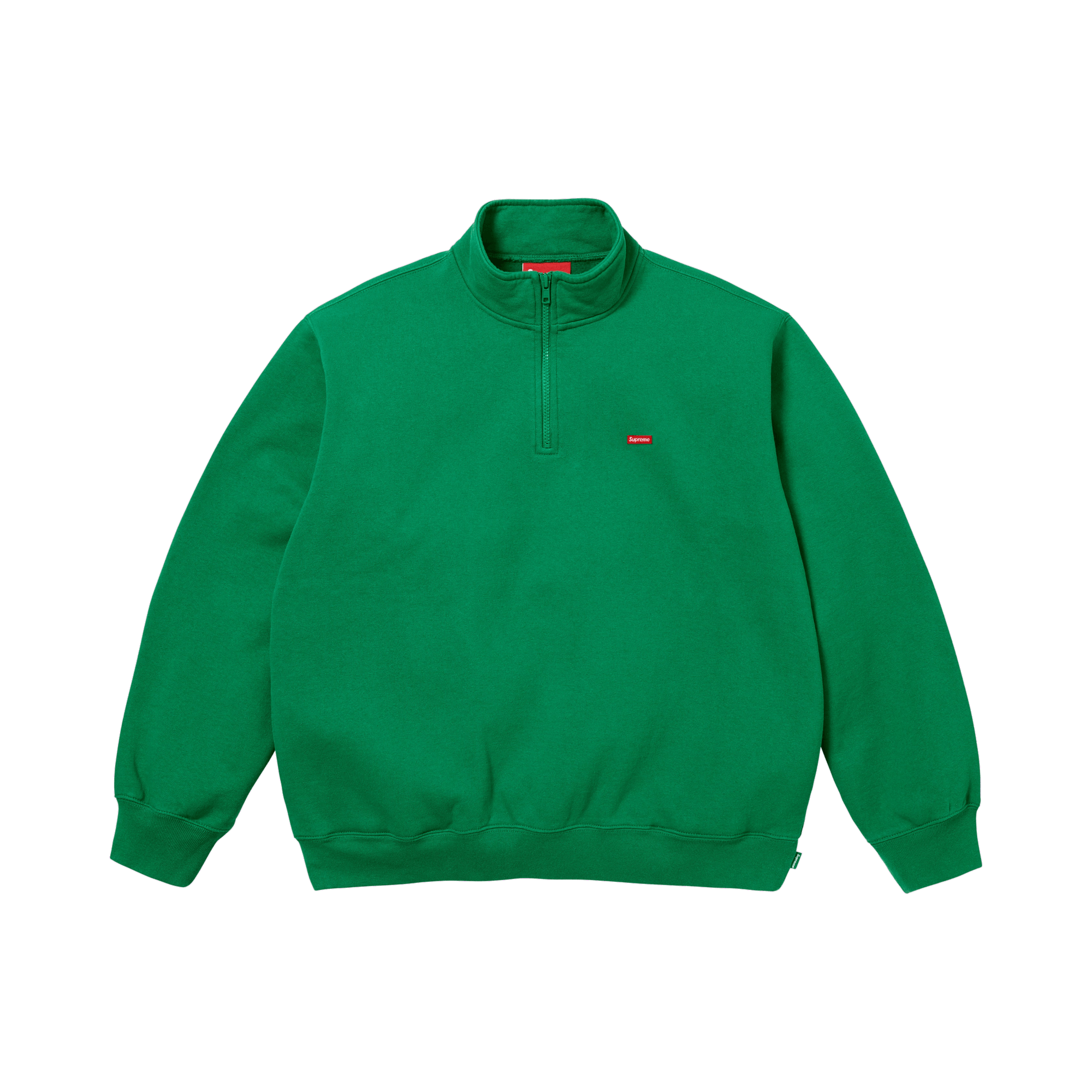 Supreme Small Box Half Zip Pullover 'Green'