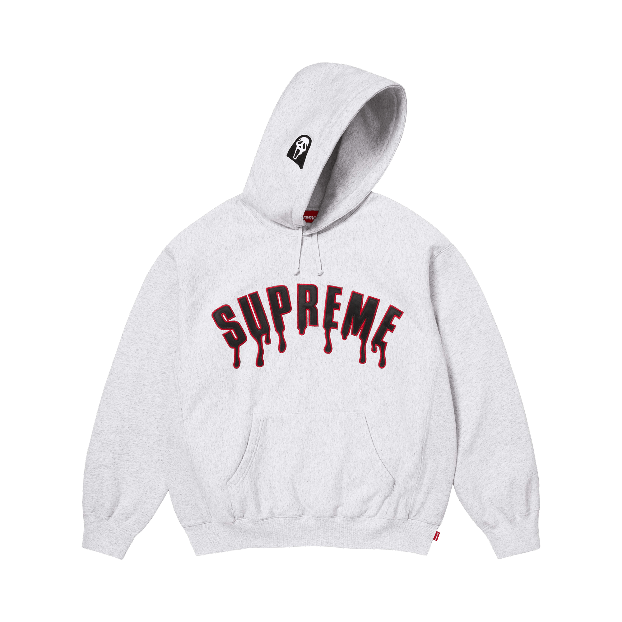 Supreme Ghostface Arc Hooded Sweatshirt 'Ash Grey'