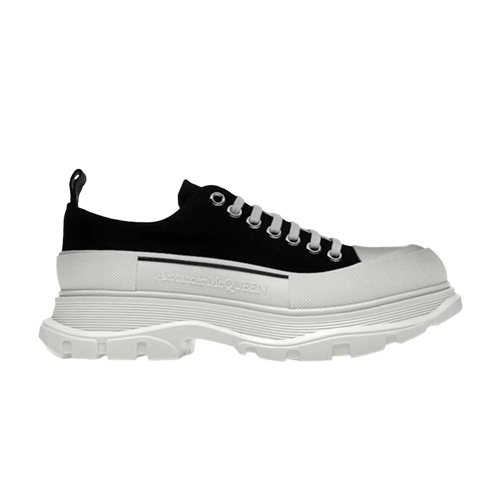 Alexander Mcqueen Tread Slick Lace Up 'Black White'