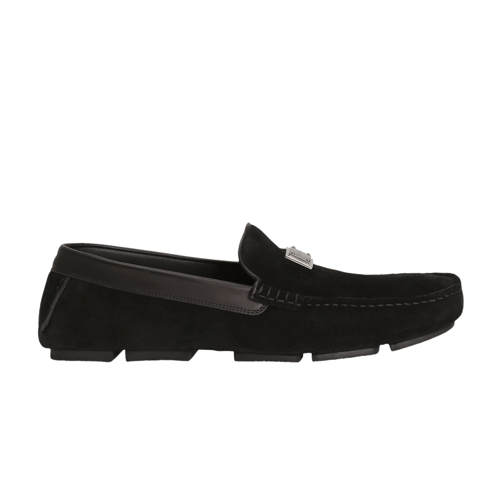 Dolce & Gabbana Split Calfskin Slipper 'Black'