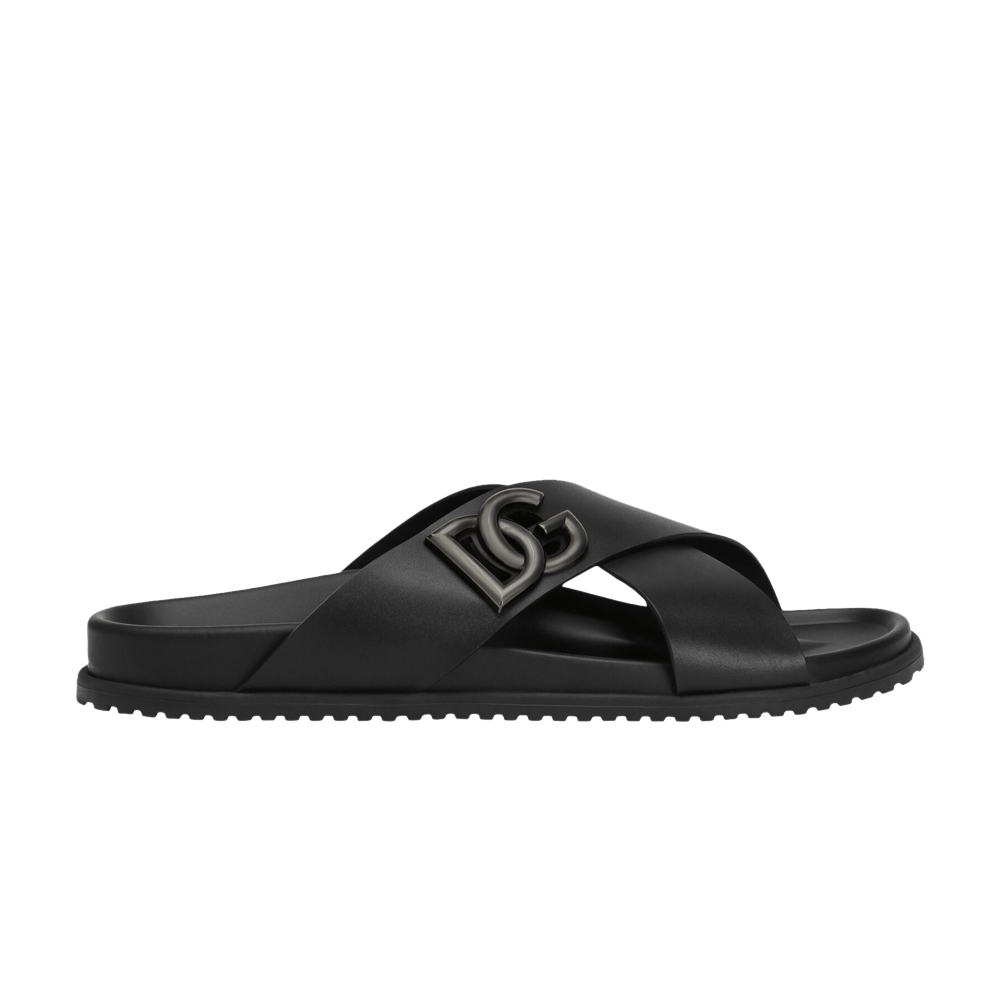 Dolce & Gabbana Calfskin Sandal 'Black'