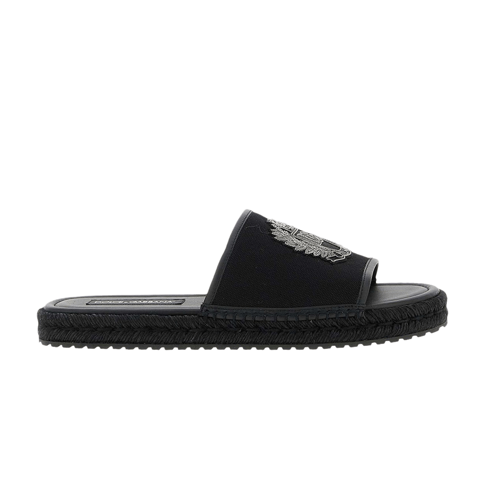 Dolce & Gabbana Cross-Stitch Espadrille 'Black'
