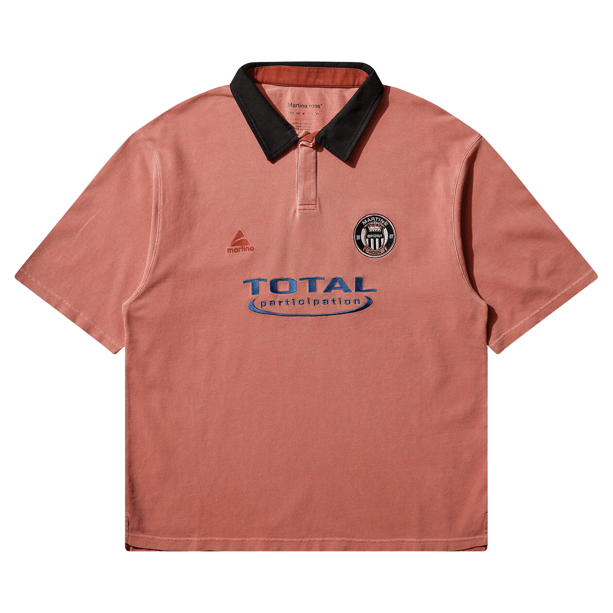 Martine Rose Oversized Short-Sleeve Polo 'Pink Washed'