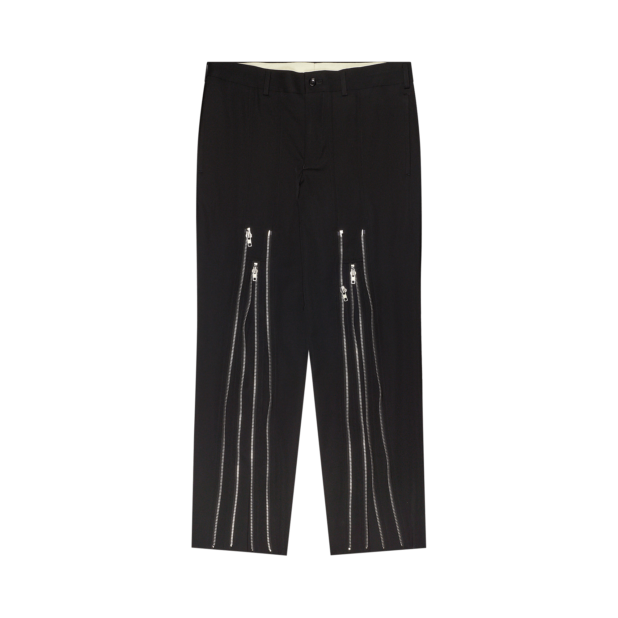 Comme des Garçons Homme Plus Slim Trousers With Zips 'Black'