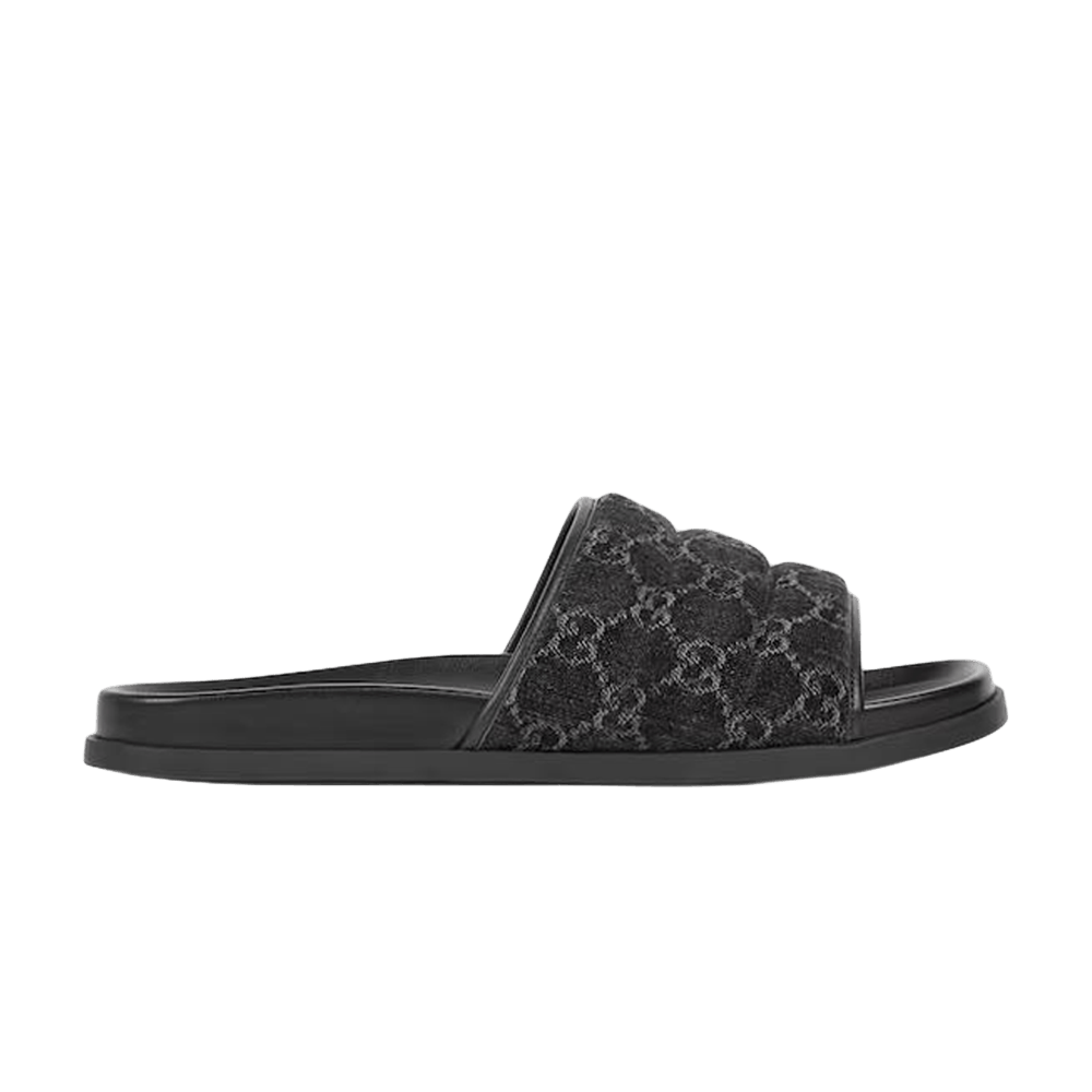 Gucci Slide Sandal 'Black GG Denim'
