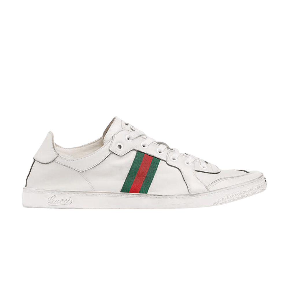 Gucci Stretch Low-Top Sneaker 'White Leather'