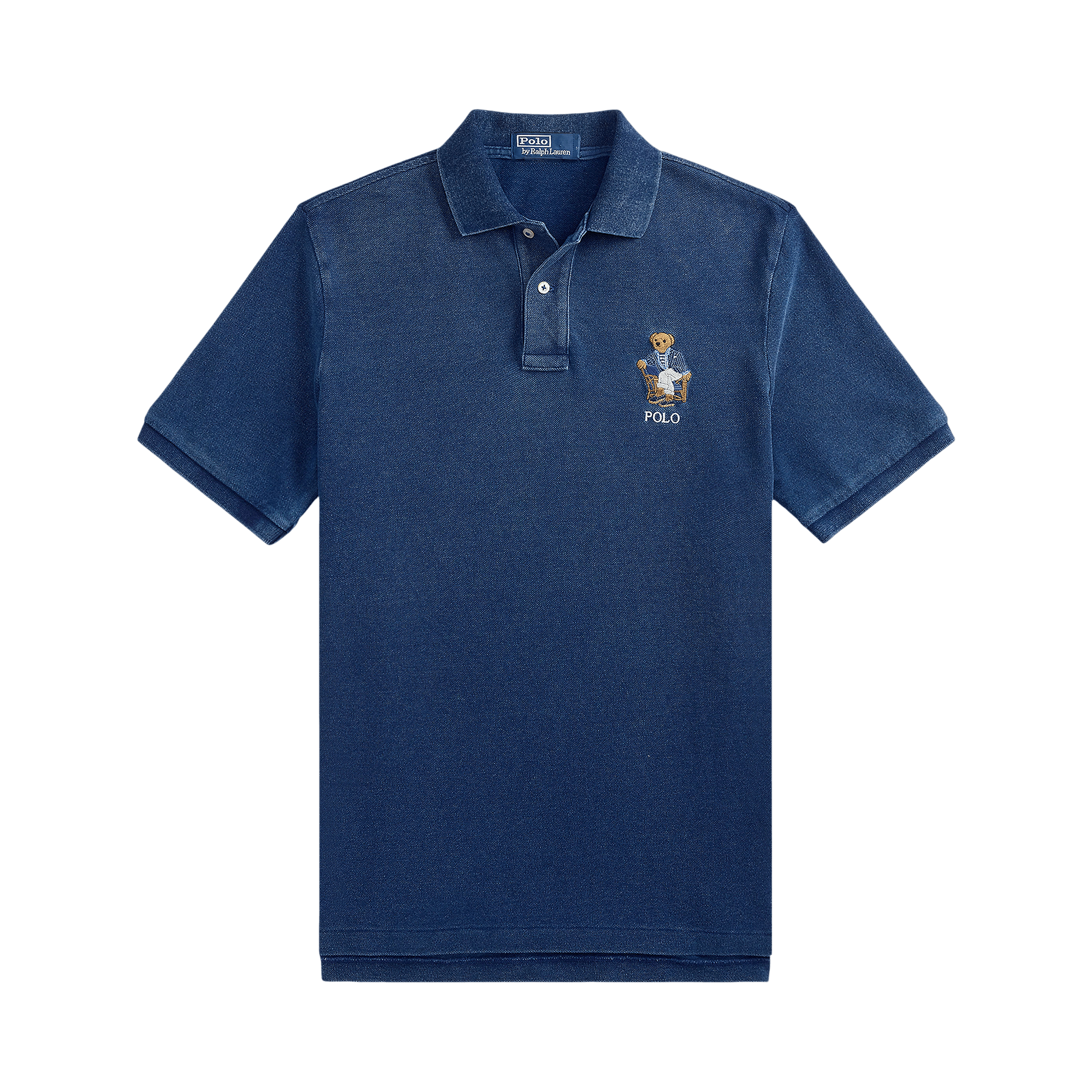 Polo Ralph Lauren Original Label Short-Sleeve Mesh Novelty Newport Bear Polo 'Newport Bear- Med Indigo'