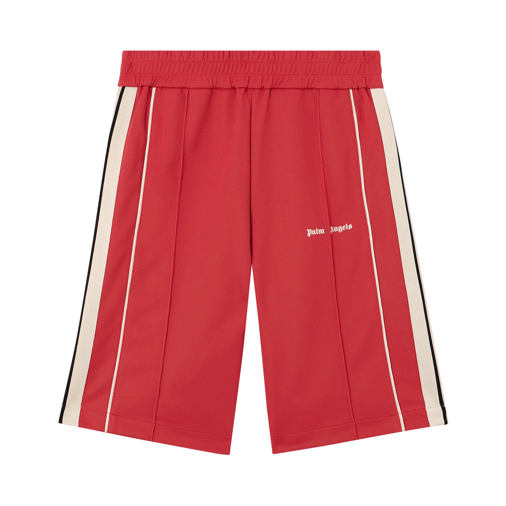 Palm Angels Classic Logo Track Shorts 'Red/Off White'