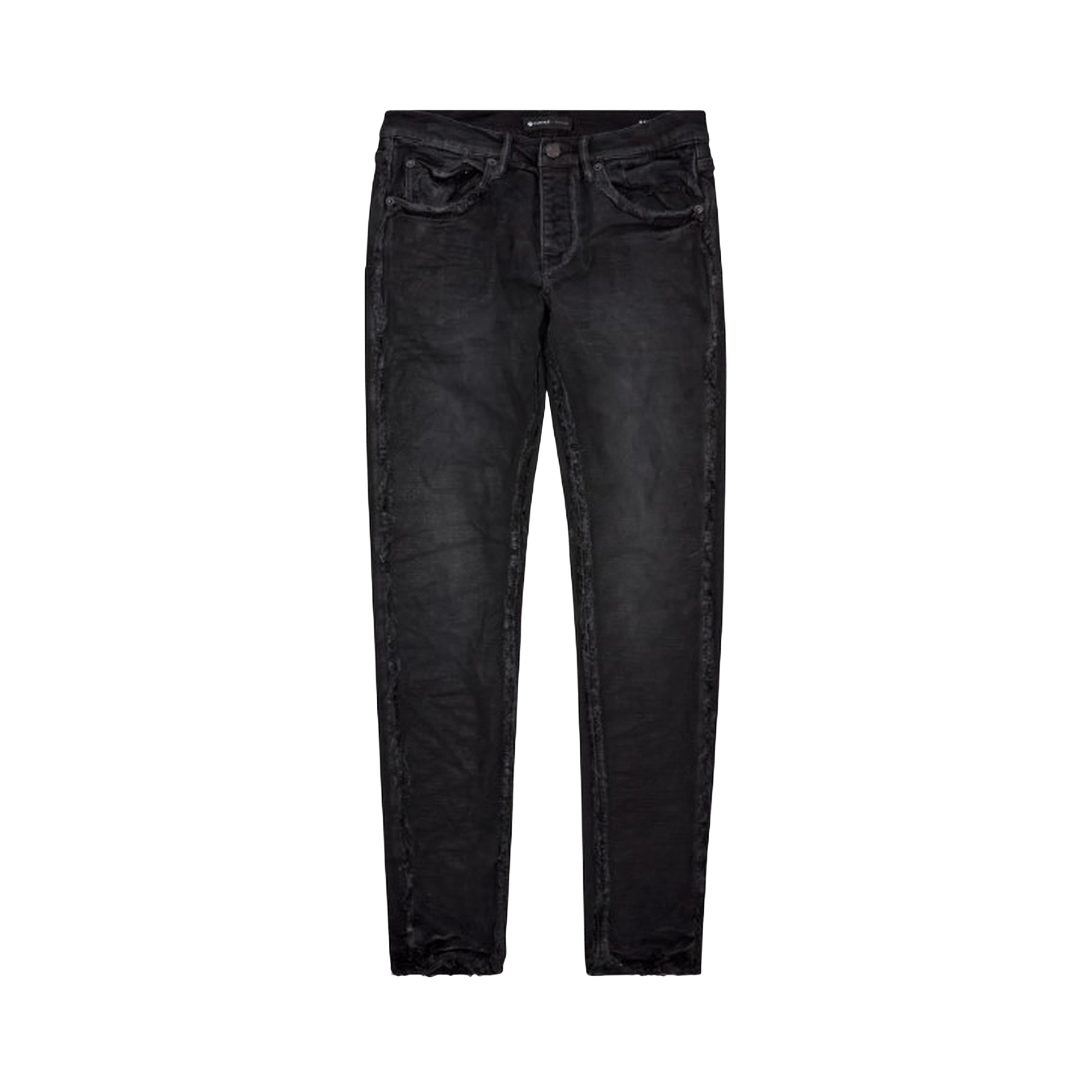 PURPLE BRAND Inside Out Frayed Skinny Jeans 'Black'