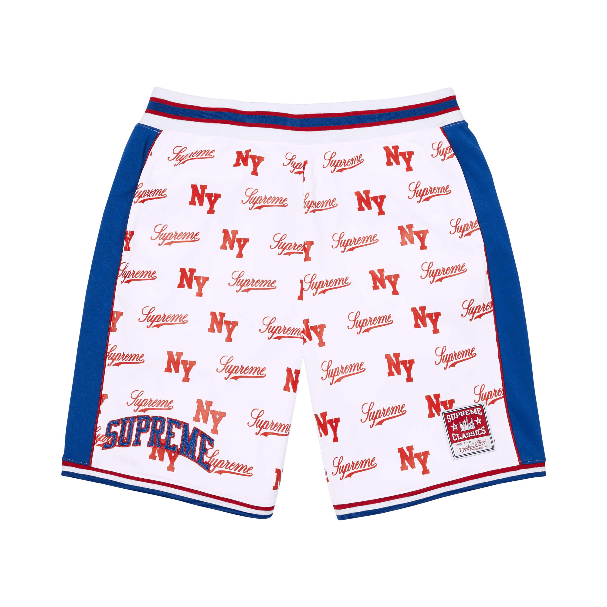 Supreme x Mitchell & Ness Monogram Short 'White'