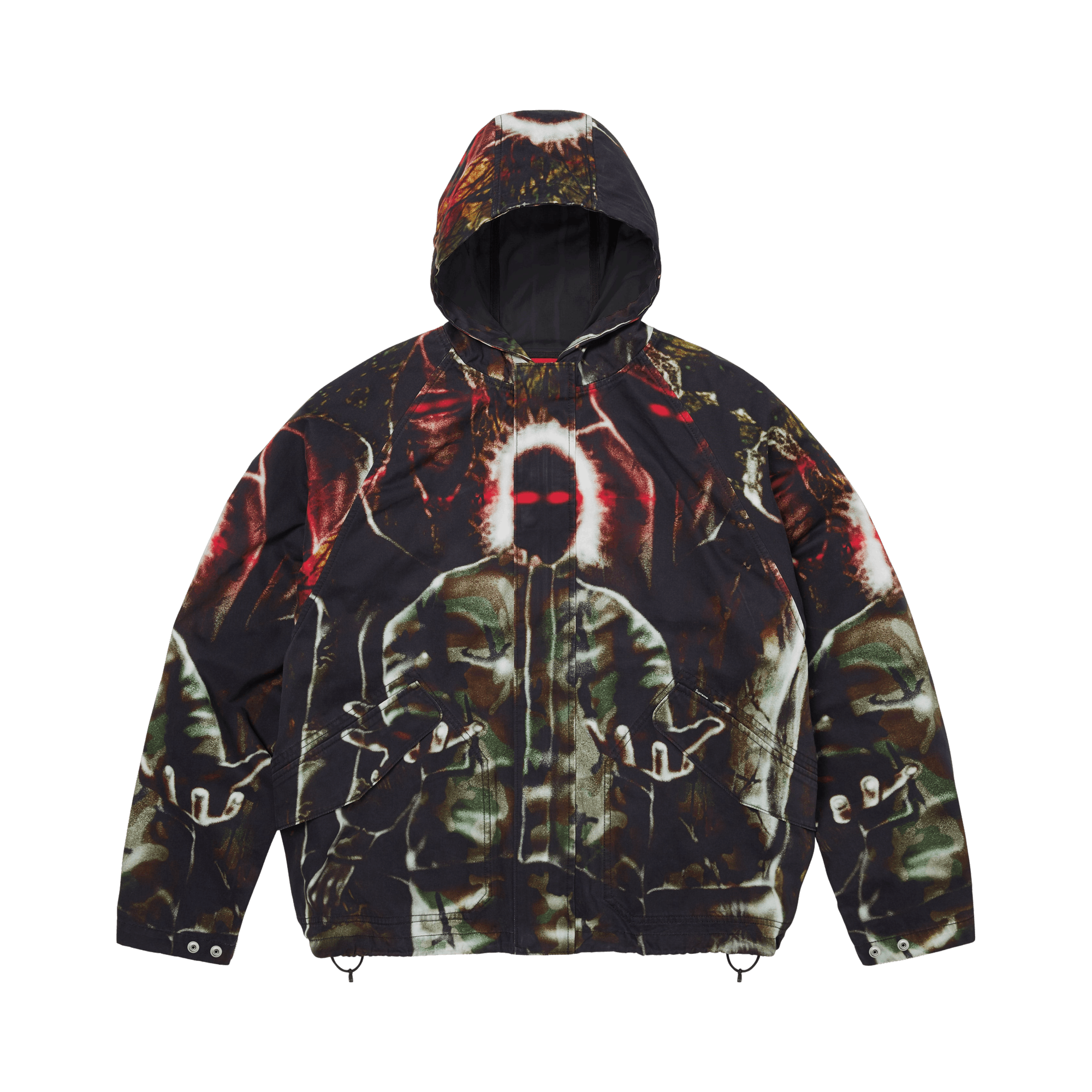 Supreme Hooded Raglan Jacket 'Multicolor'