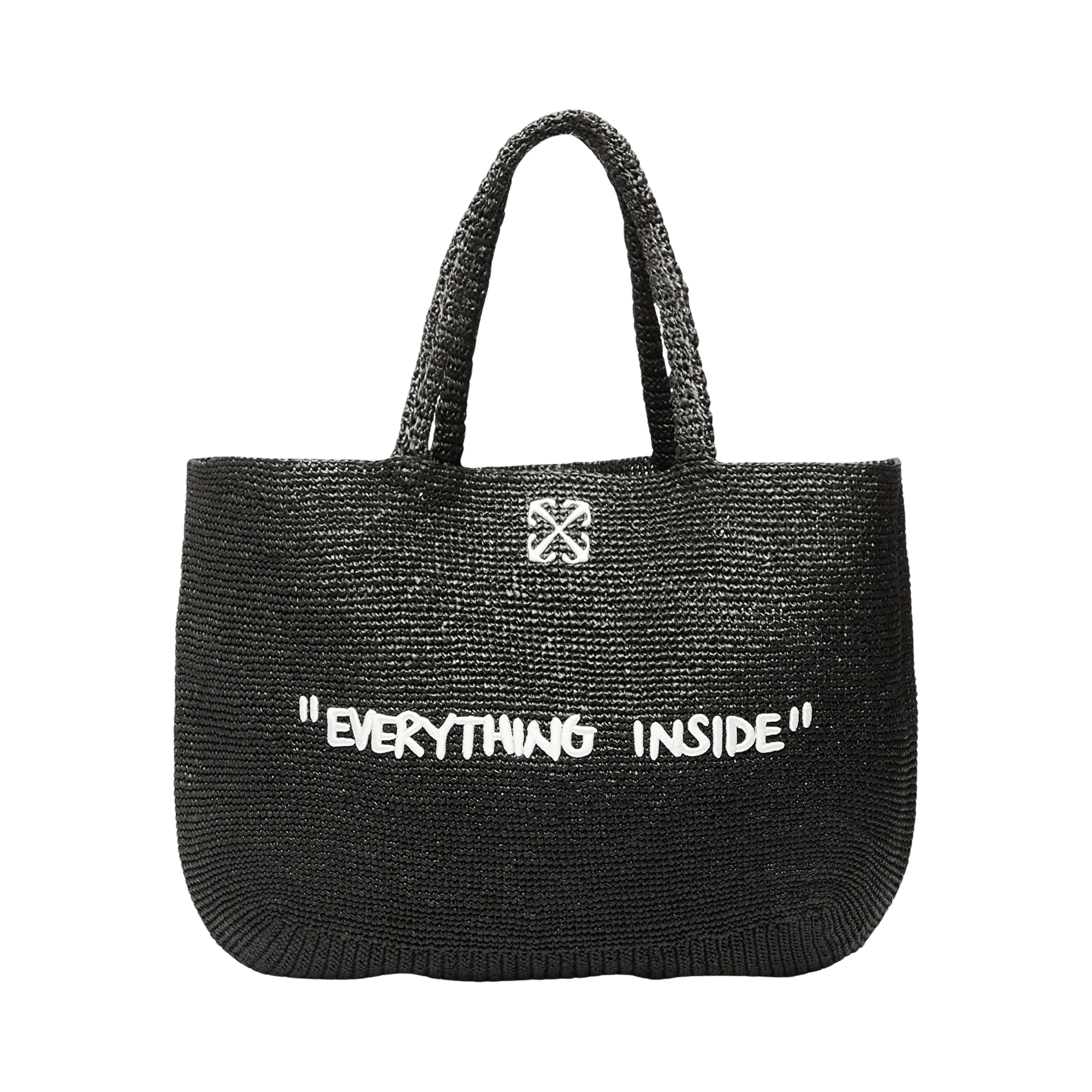 Off-White Jitney Tote Quote Bag 'Black/White'
