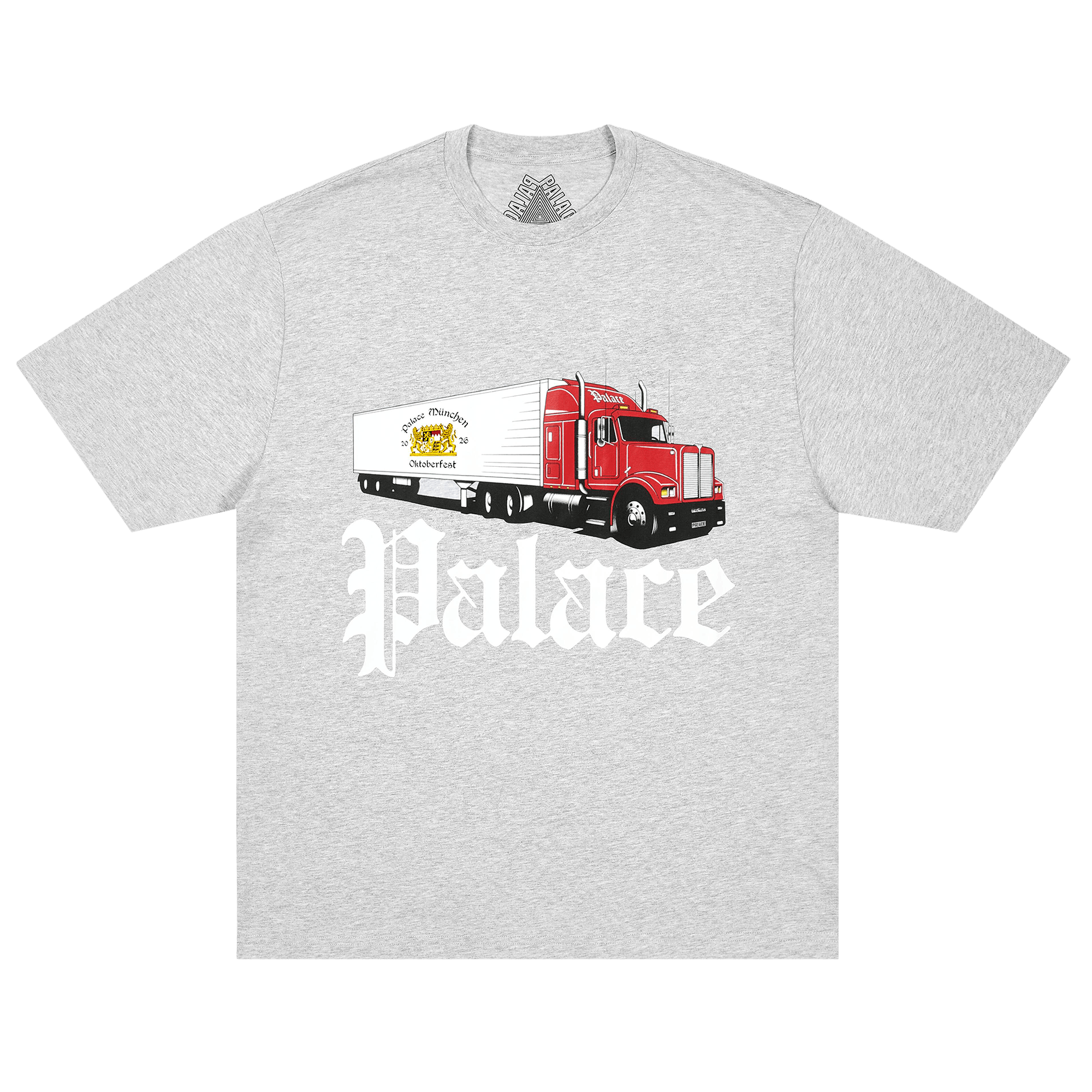 Palace Truck Off T-Shirt 'Grey Marl'