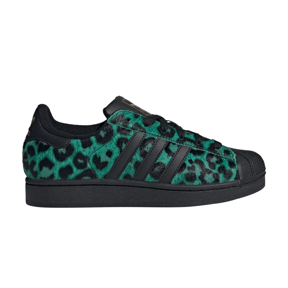 adidas Wmns Superstar 2 'Screaming Green Black Gold Metallic'