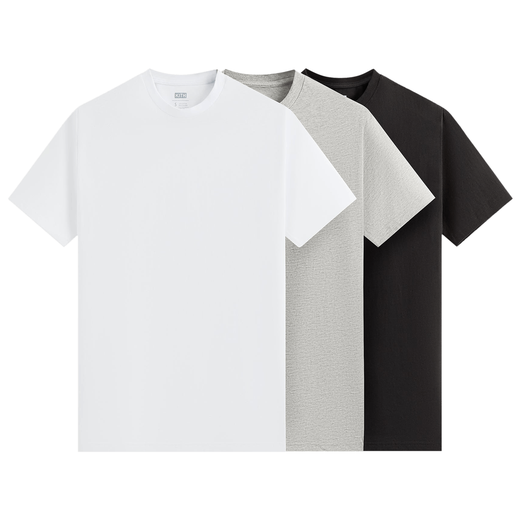 Kith 3-Pack Undershirt 'White/Heather Grey/Black'