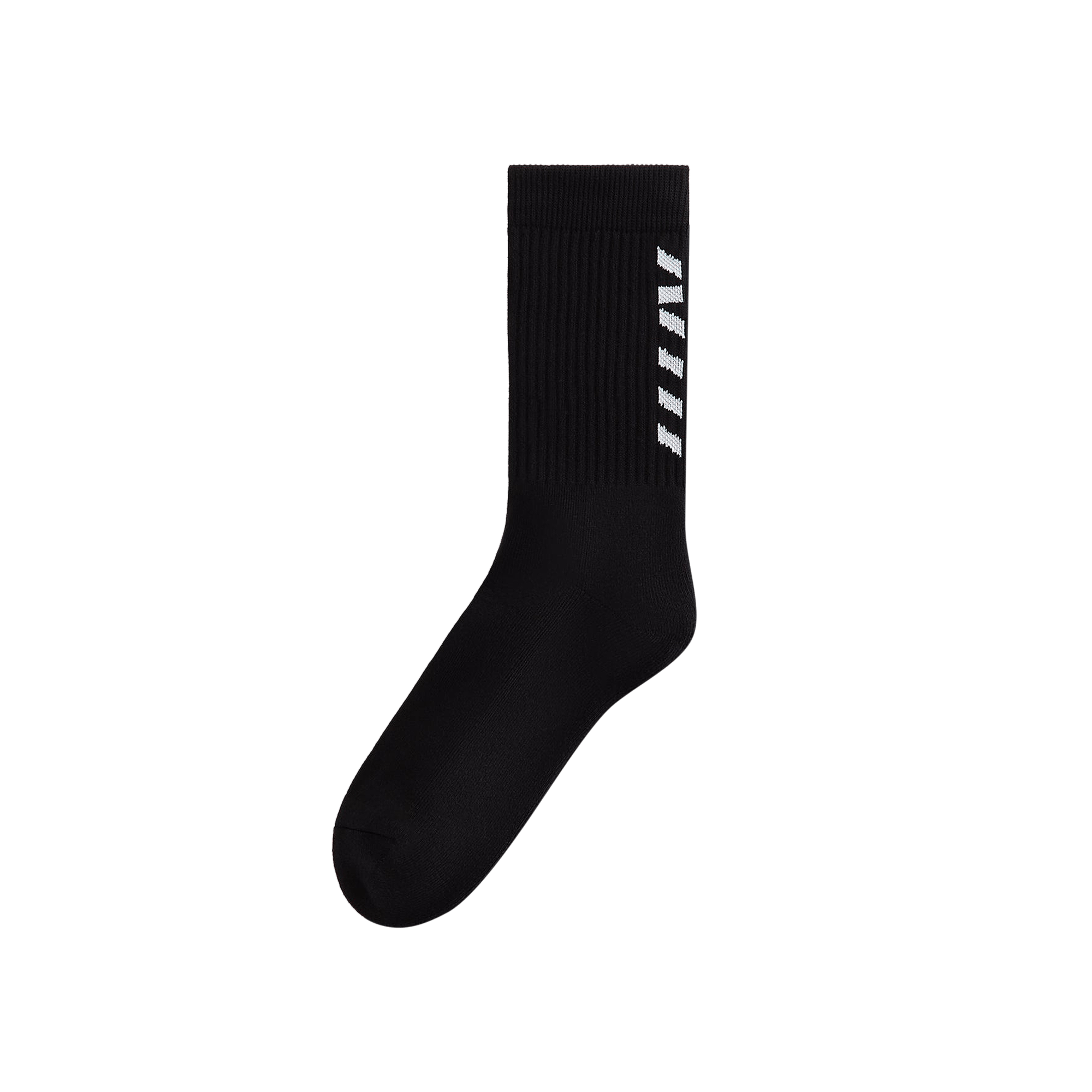 Kith Fast Logo Cotton Crew Socks 'Black'