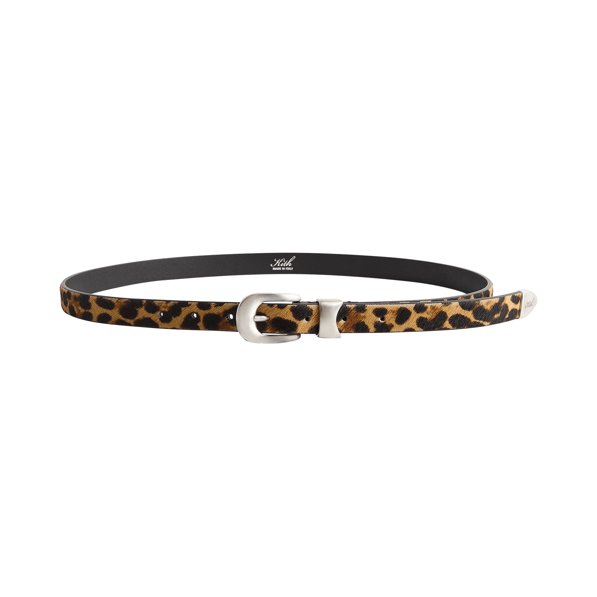 Kith Western Leopard Pony Hair Belt 'Sanctuary'