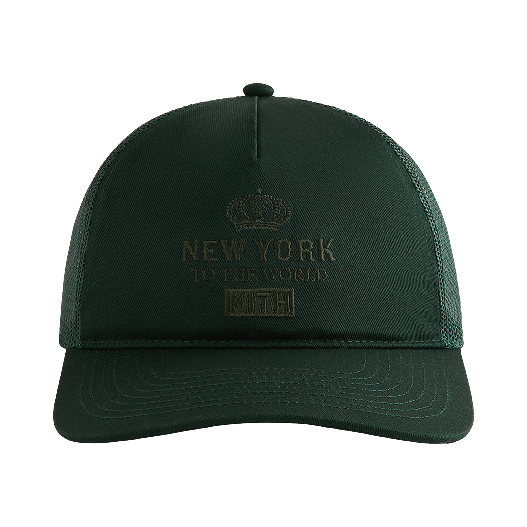 Kith New York To The World Relaxed Twill Nolan Trucker Hat 'Stadium'