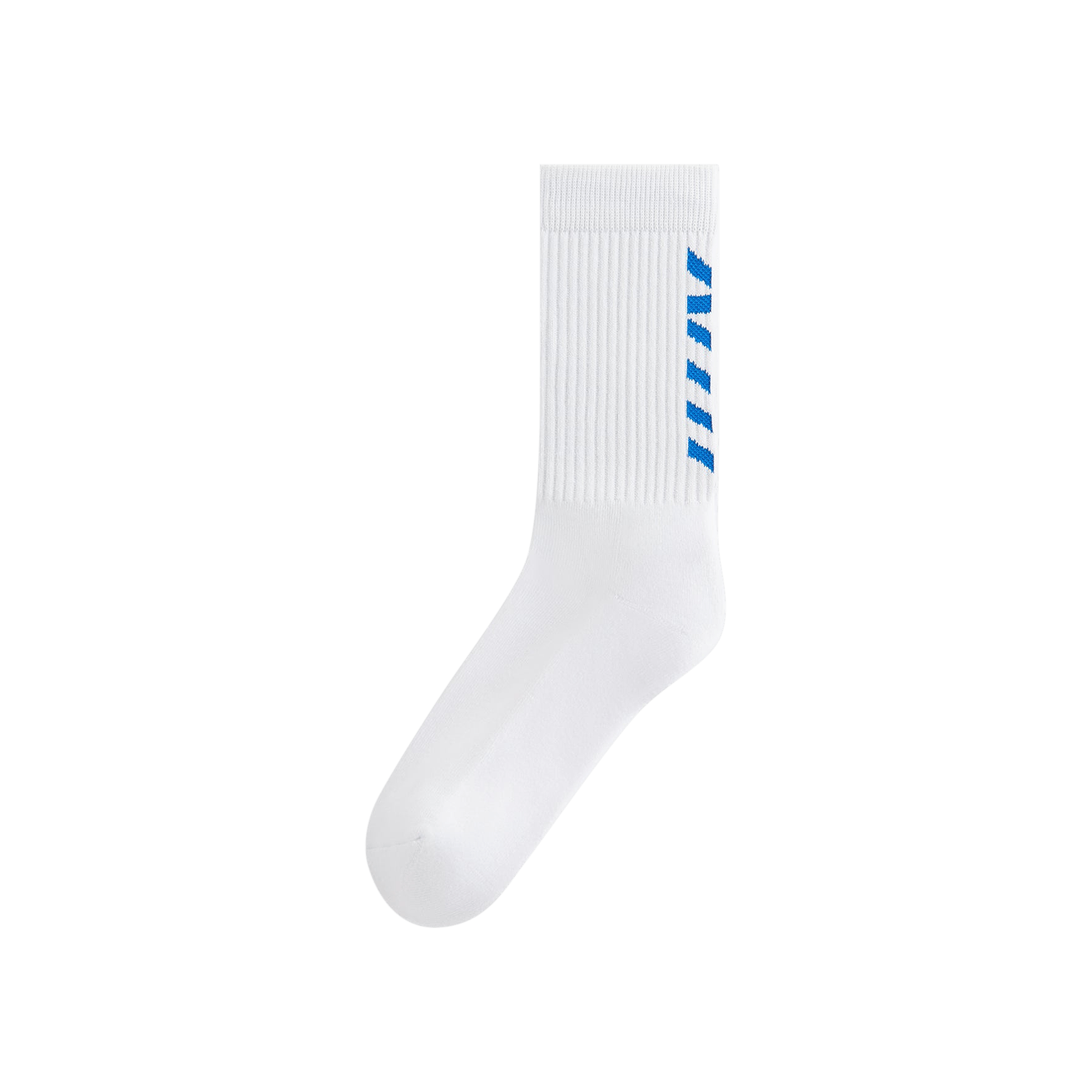 Kith Fast Logo Cotton Crew Socks 'White'