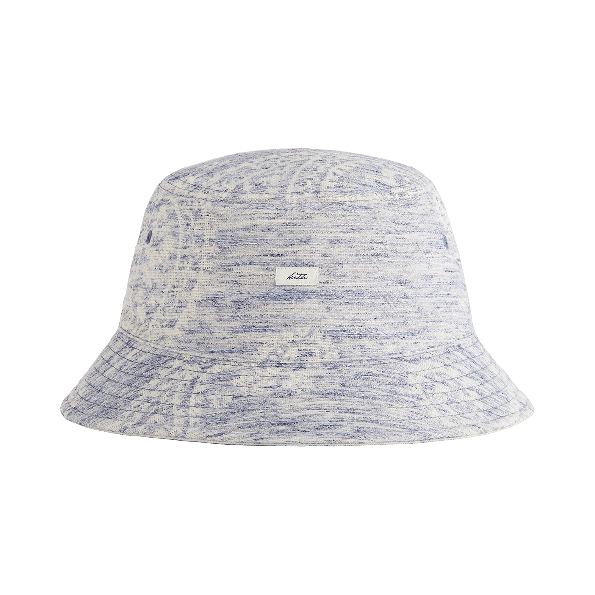 Kith Heather Jacquard Canvas Reversible Dawson Bucket Hat 'Light Indigo'