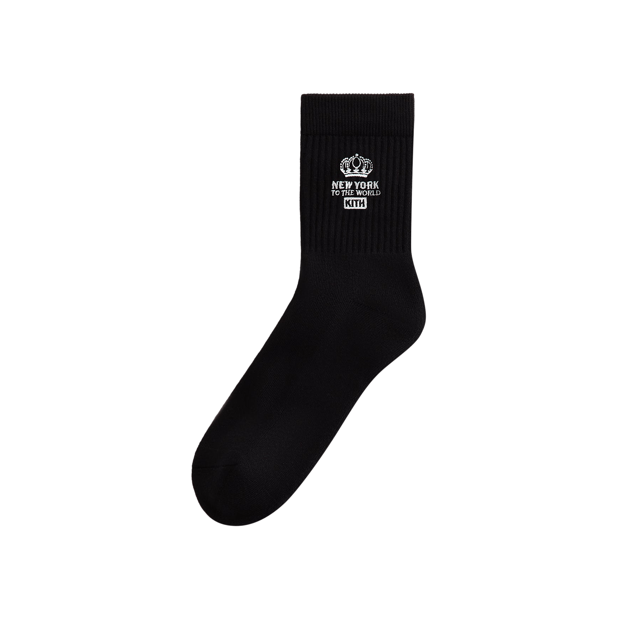 Kith Insignia Cotton Mid Crew Socks 'Black'