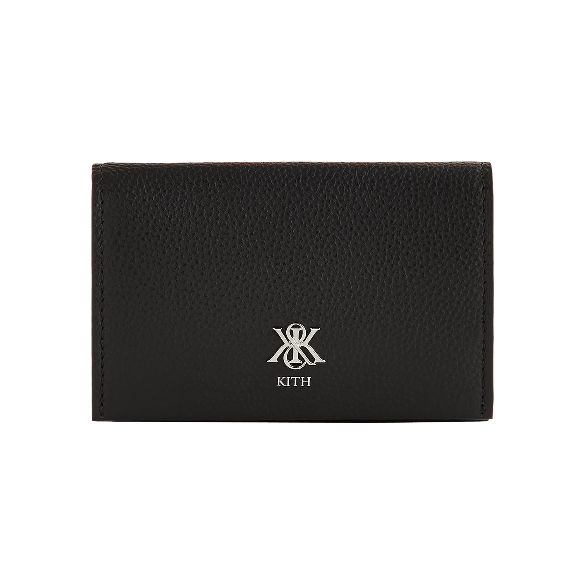 Kith Tumbled Leather Card Holder 'Black'
