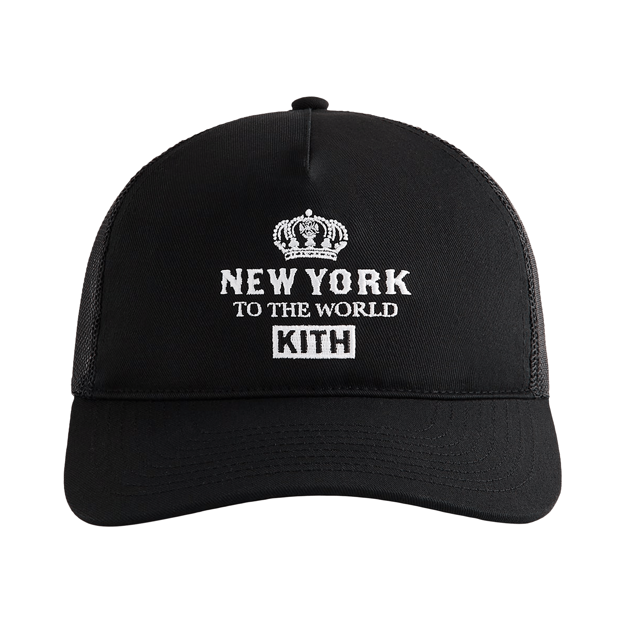 Kith New York To The World Relaxed Twill Nolan Trucker Hat 'Black'