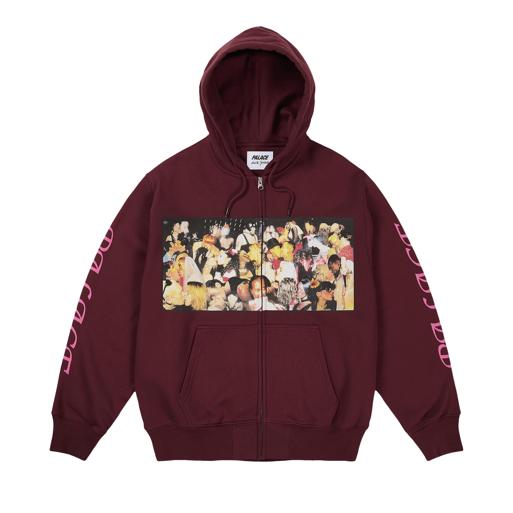 Palace Dick Jewell Zip Hood 'Rich Wine'