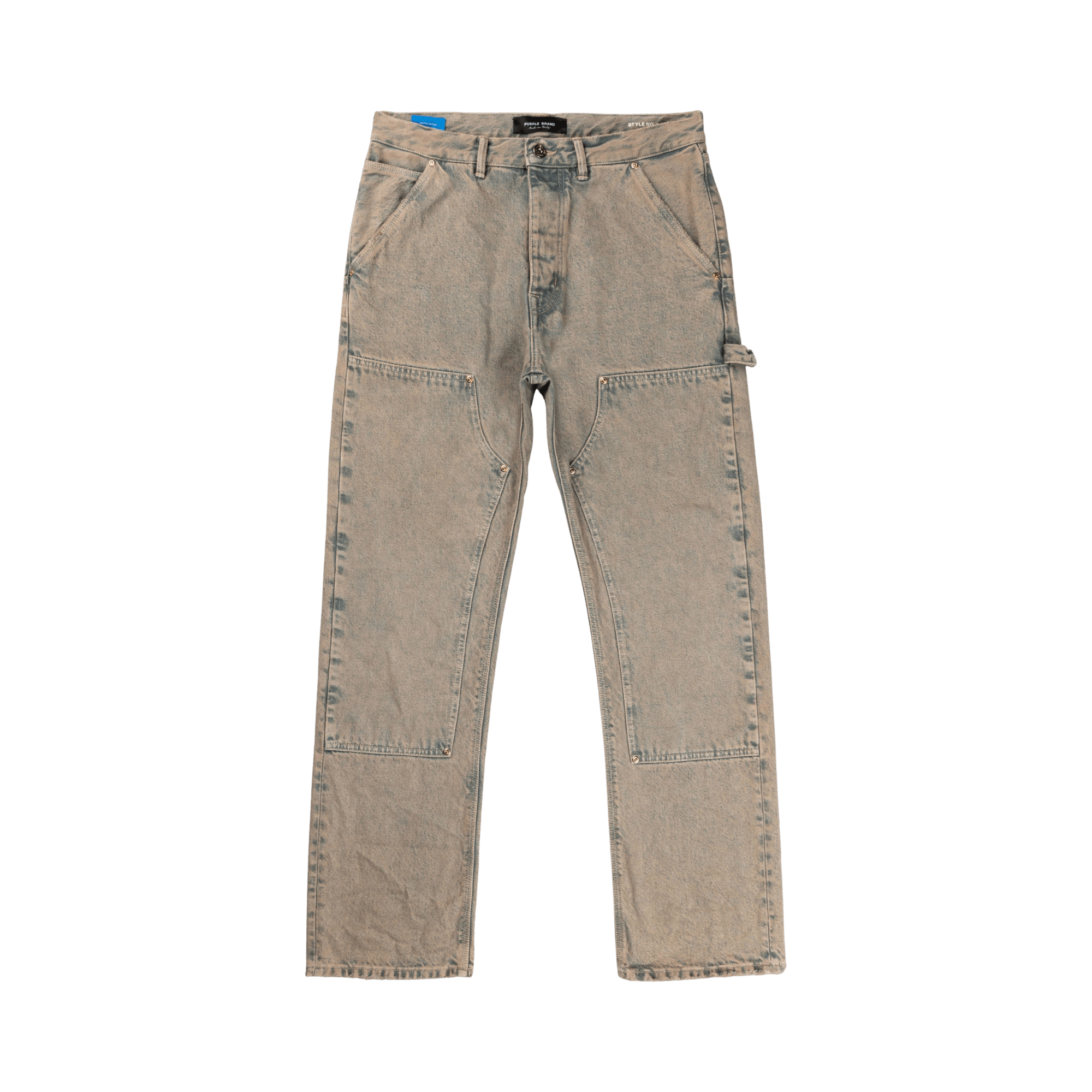 PURPLE BRAND P015 Brown Rice 'Overdyed Indigo'