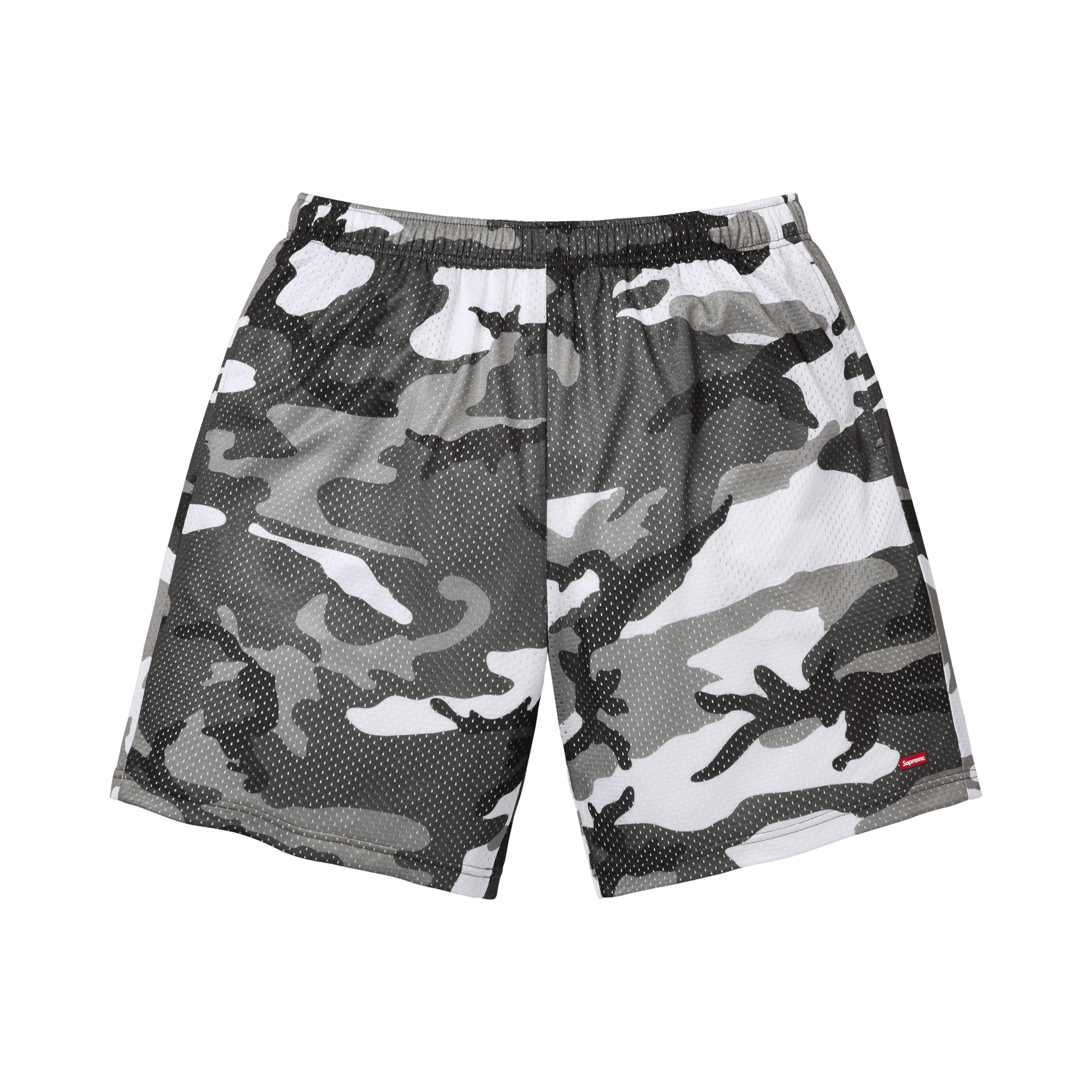 Supreme Small Box Baggy Mesh Short 'Snow Camo'