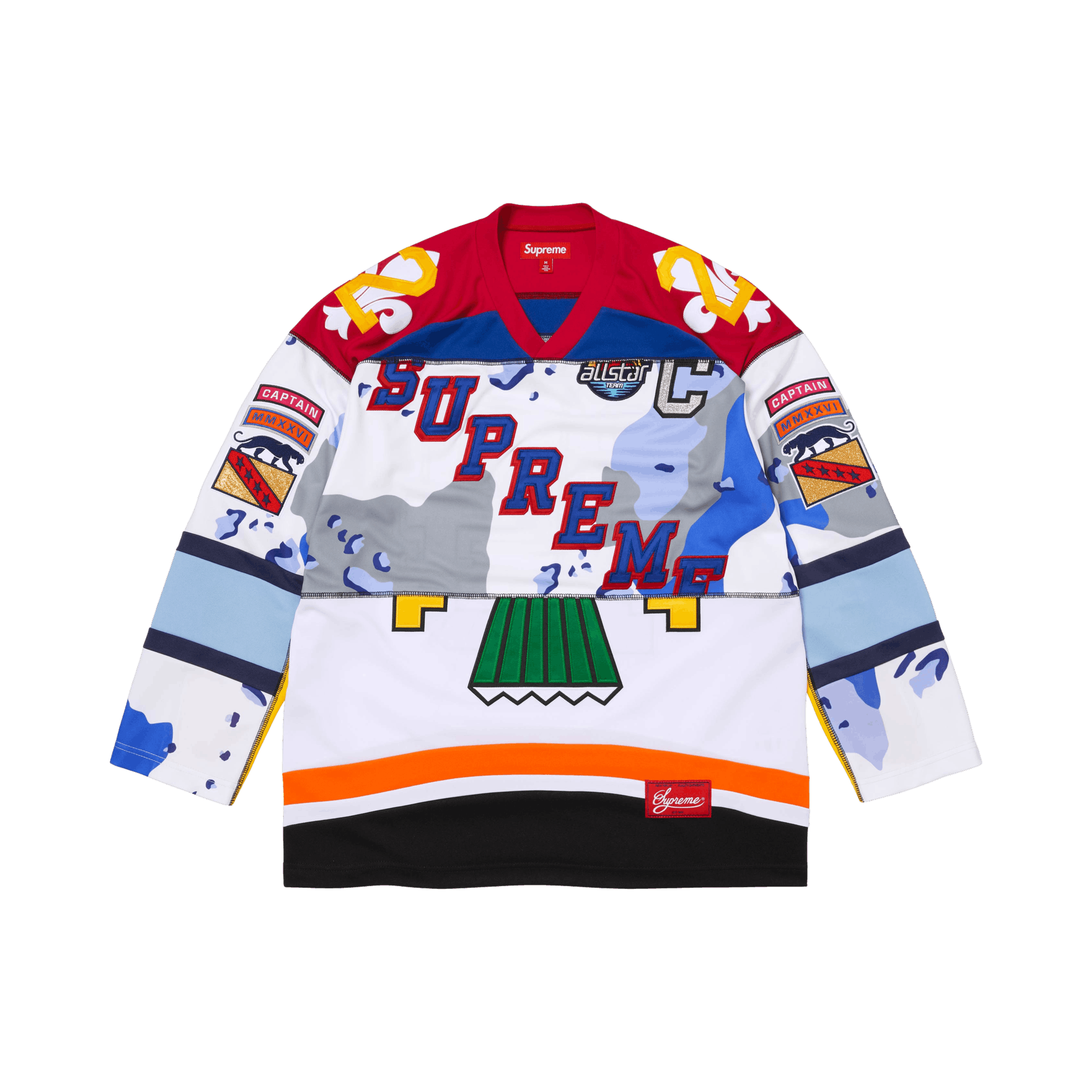 Supreme Paneled Hockey Jersey 'White'