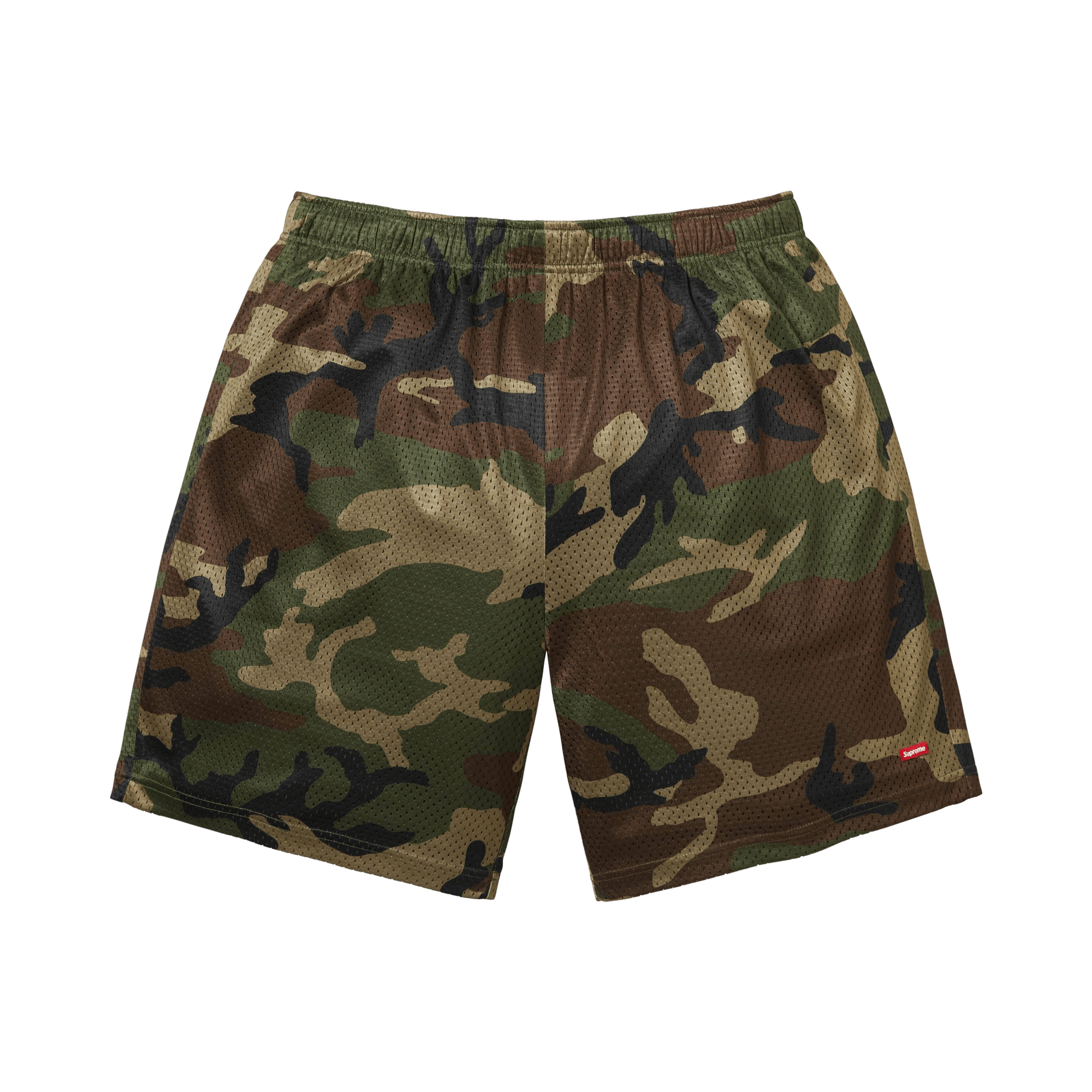 Supreme Small Box Baggy Mesh Short 'Woodland Camo'